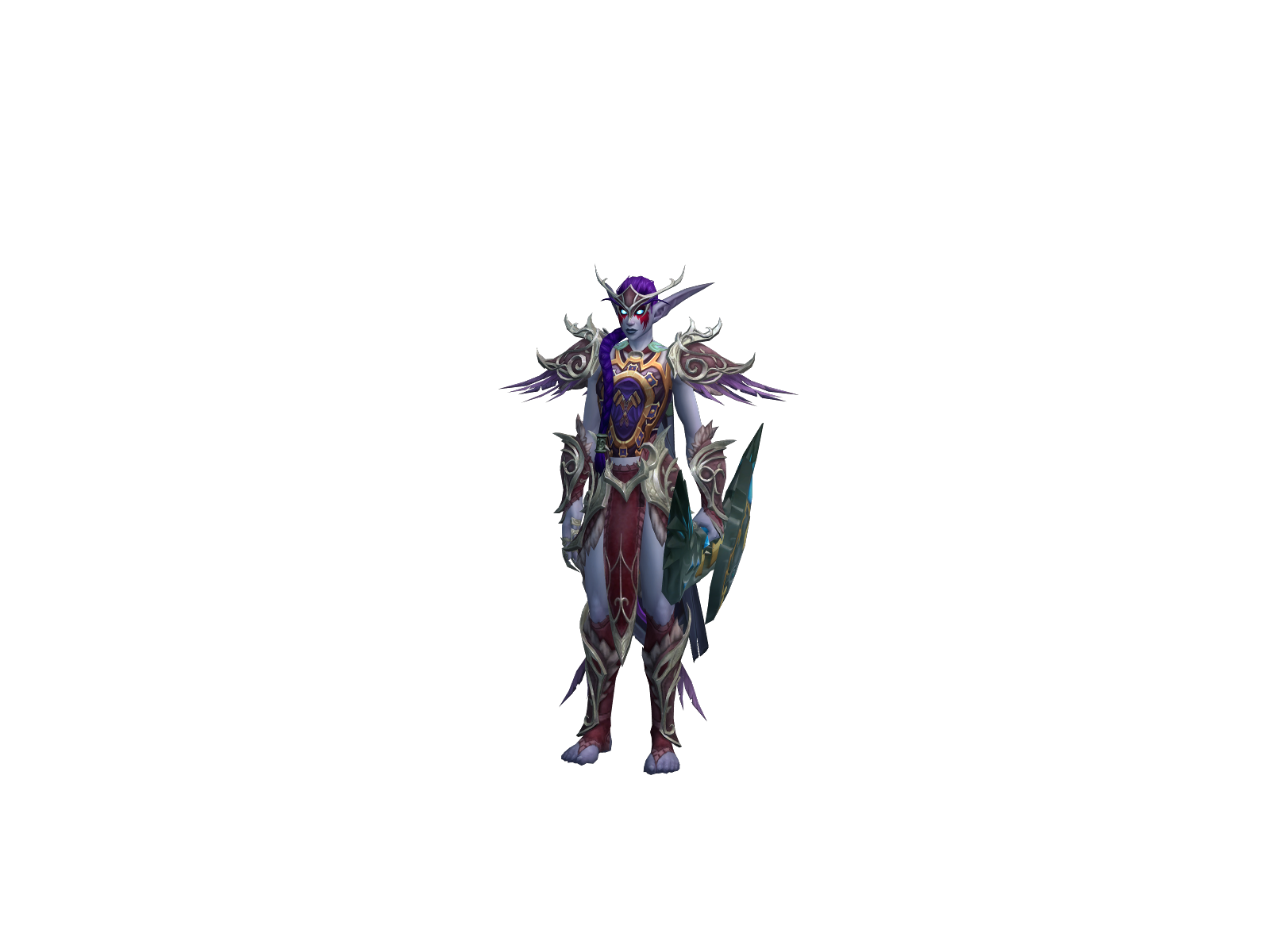Syllvanass 3D character render