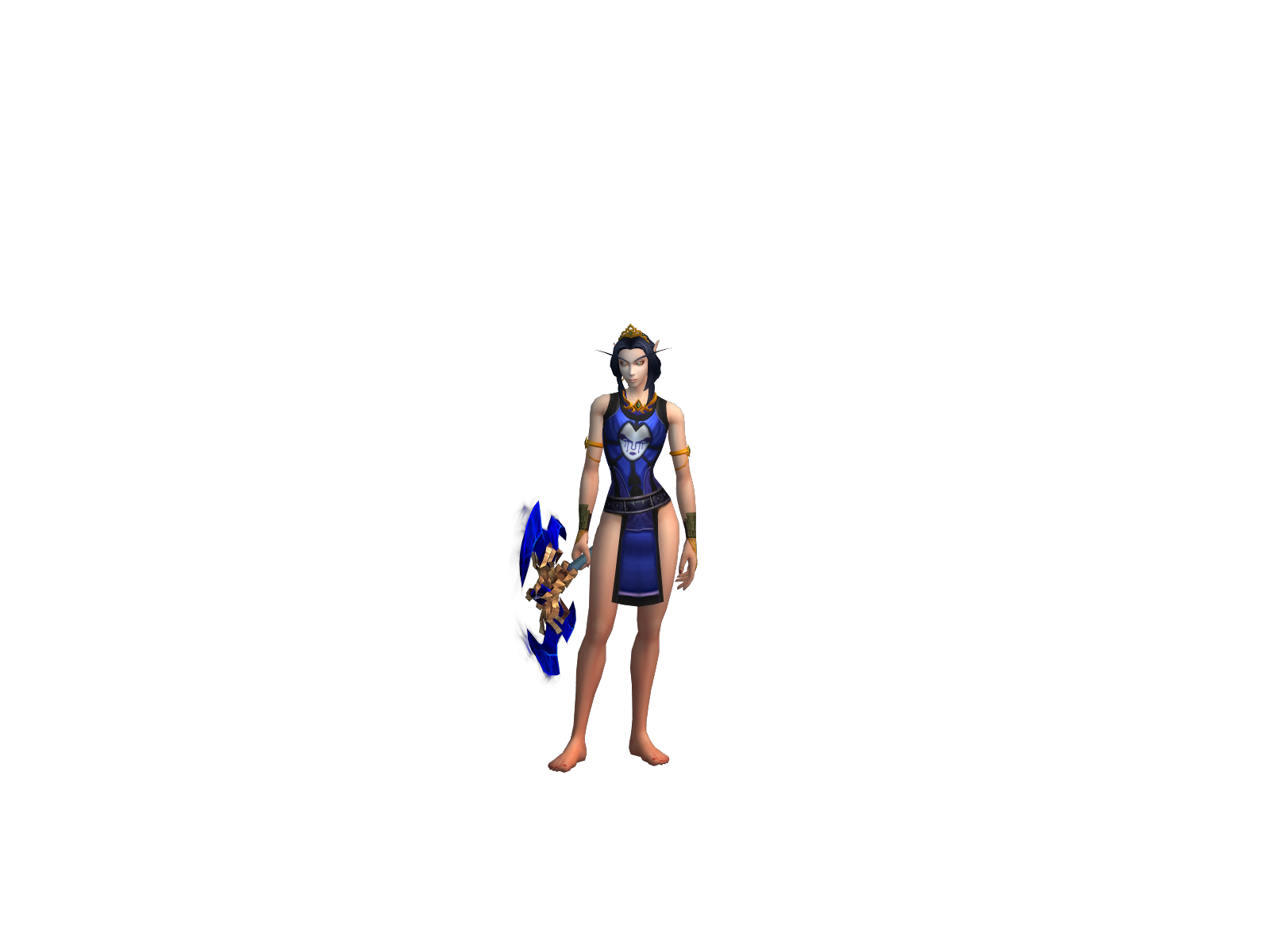 Adelpha 3D character render