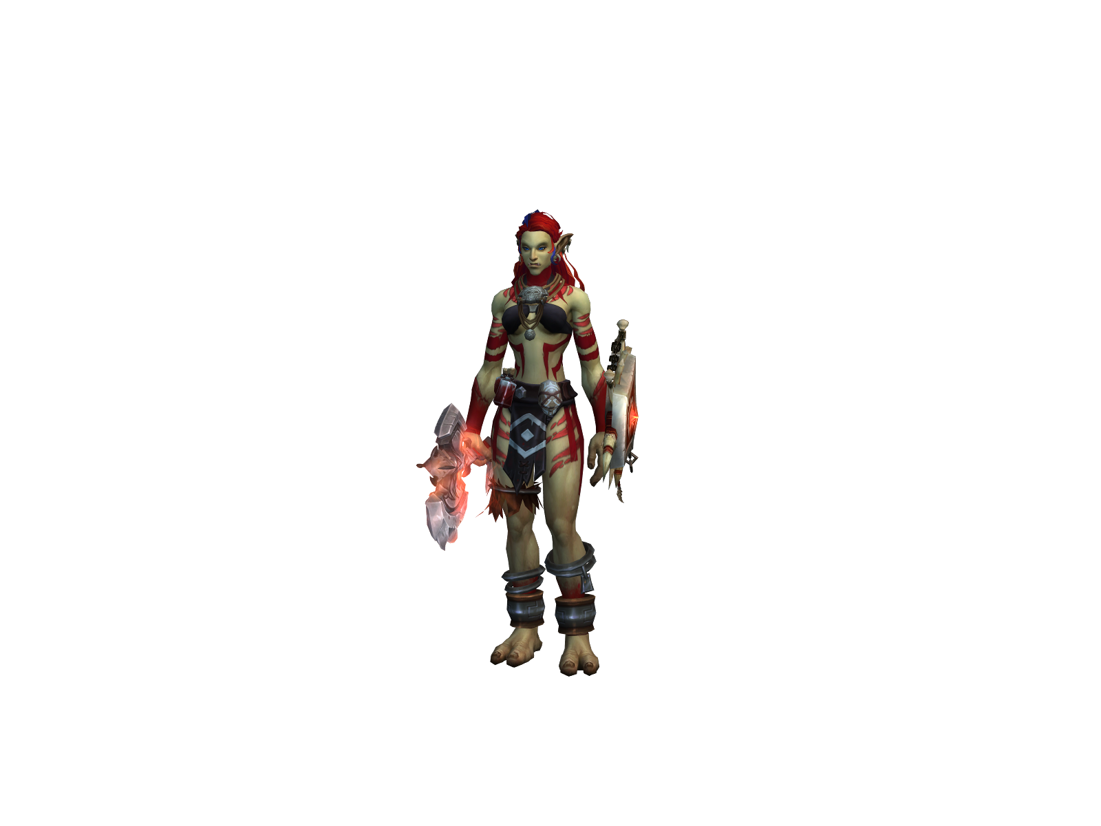 Serica 3D character render