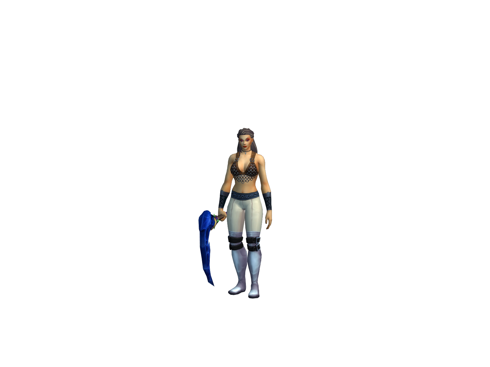 Hiratá 3D character render