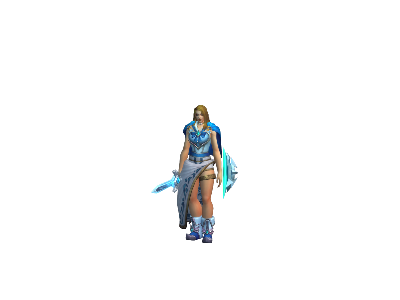 Kikishock 3D character render