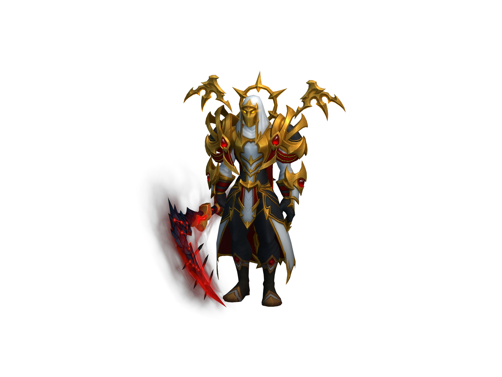 Mournful 3D character render