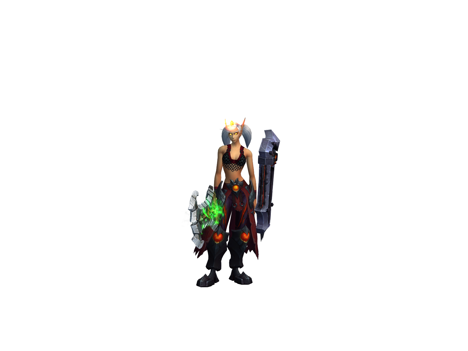 Blurkpally 3D character render