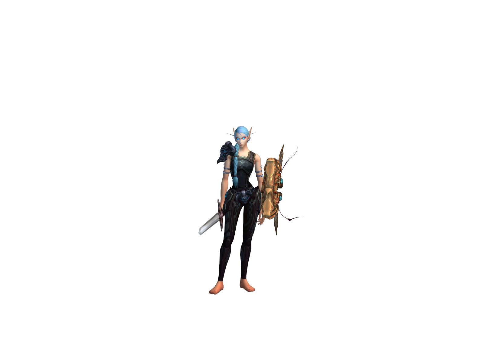 Rokbell 3D character render