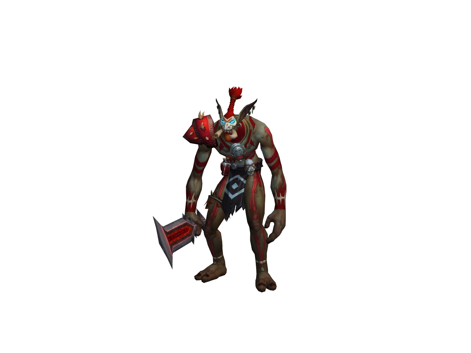 Rókram 3D character render