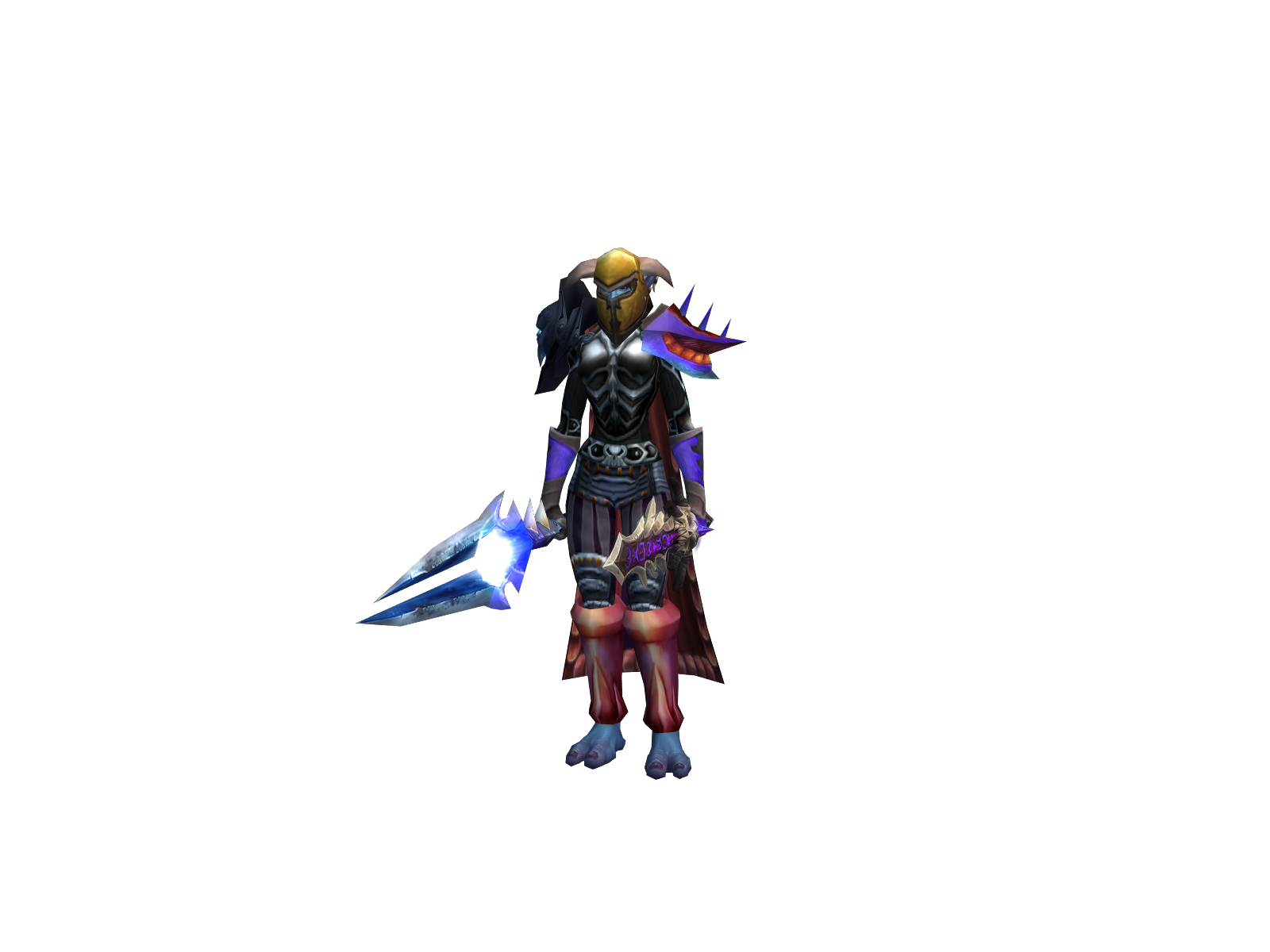 Bruzerk 3D character render