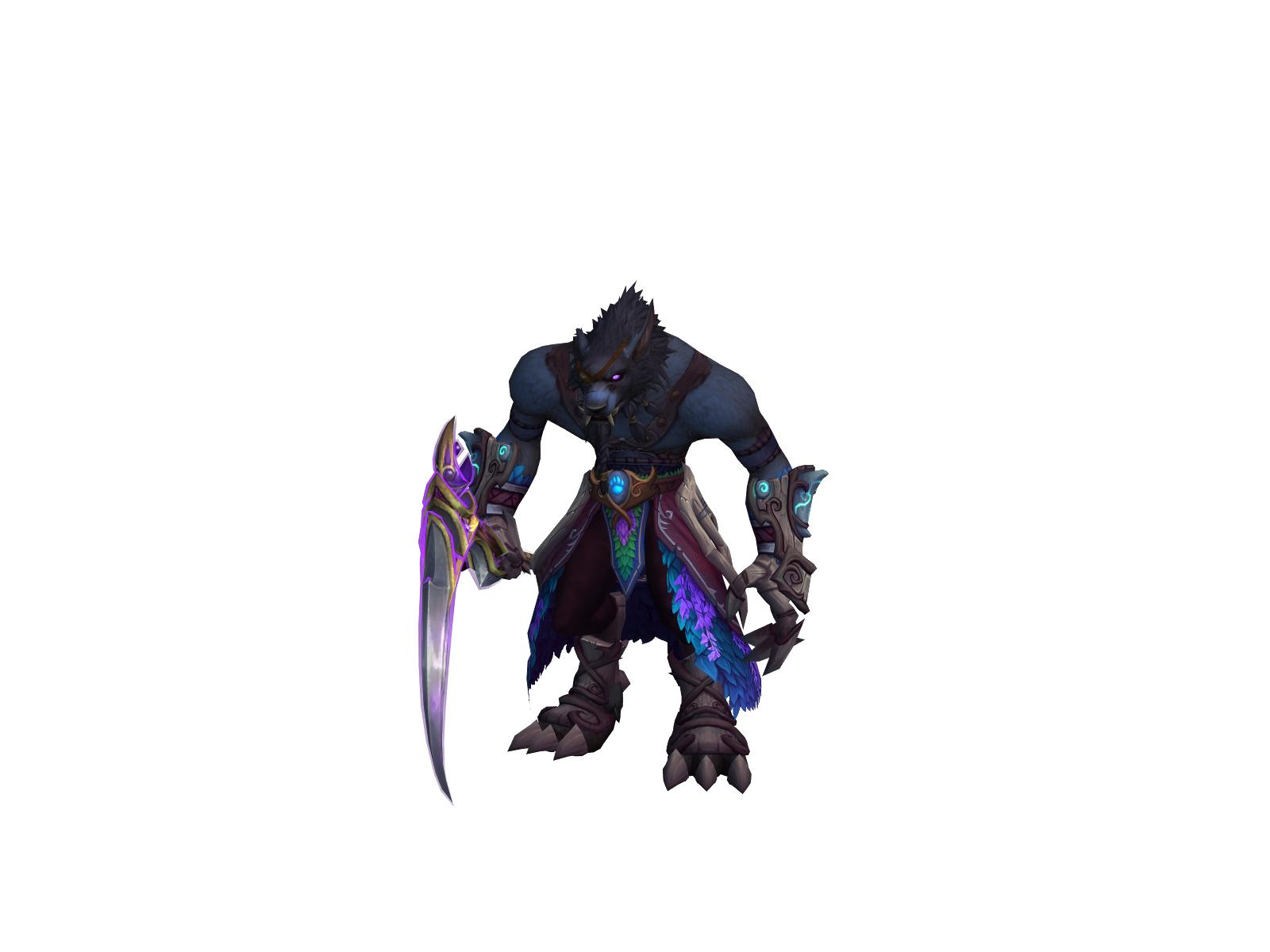 Cuitláhuac 3D character render