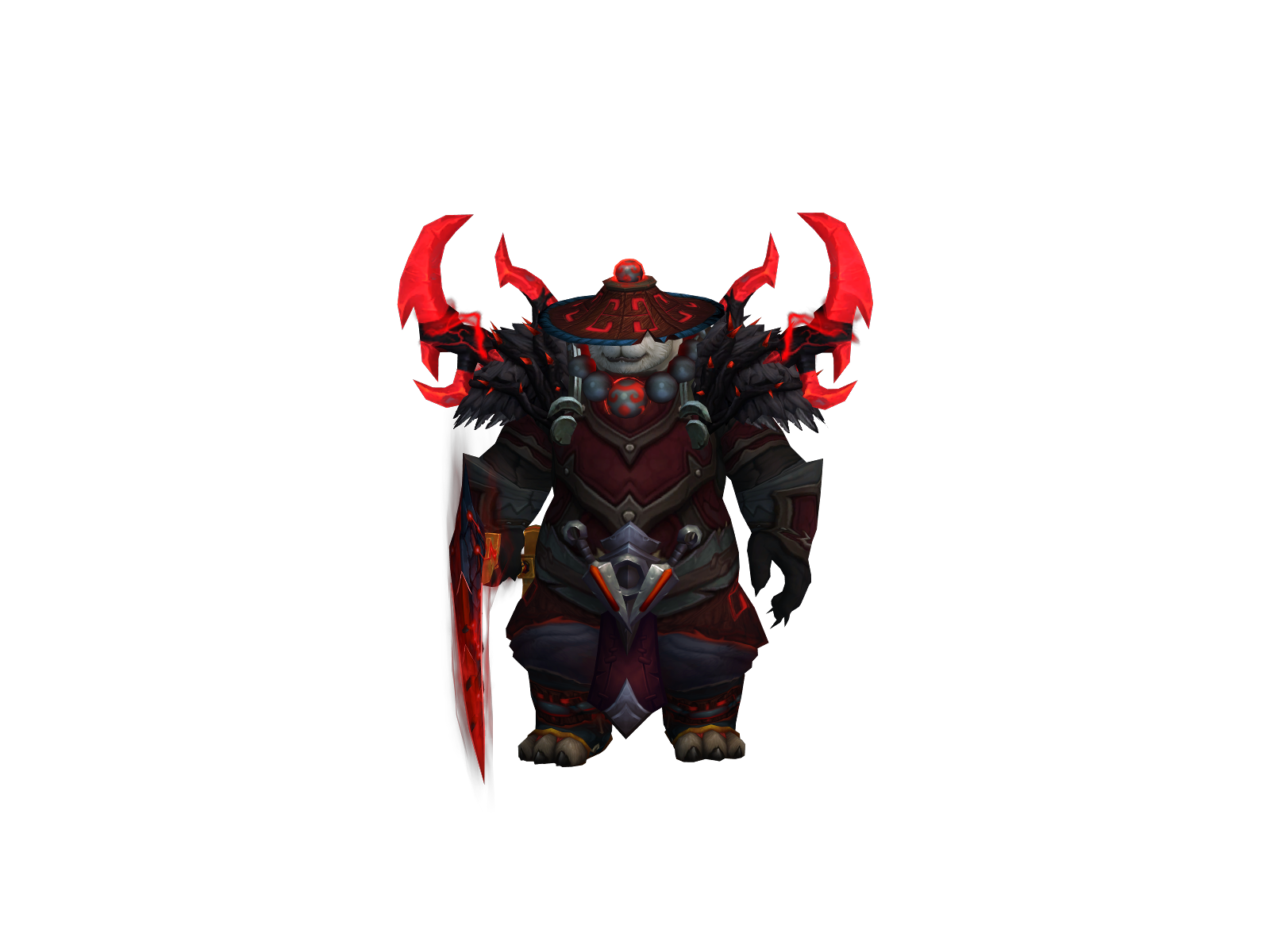 Pandzilla 3D character render