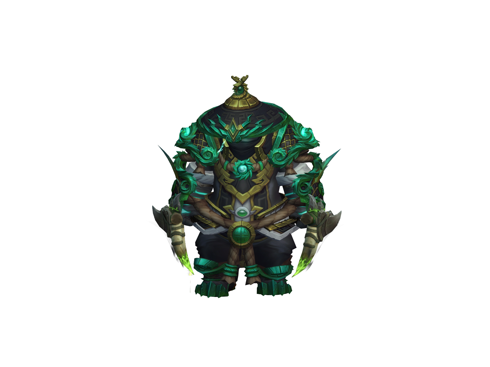 Sauromonk 3D character render