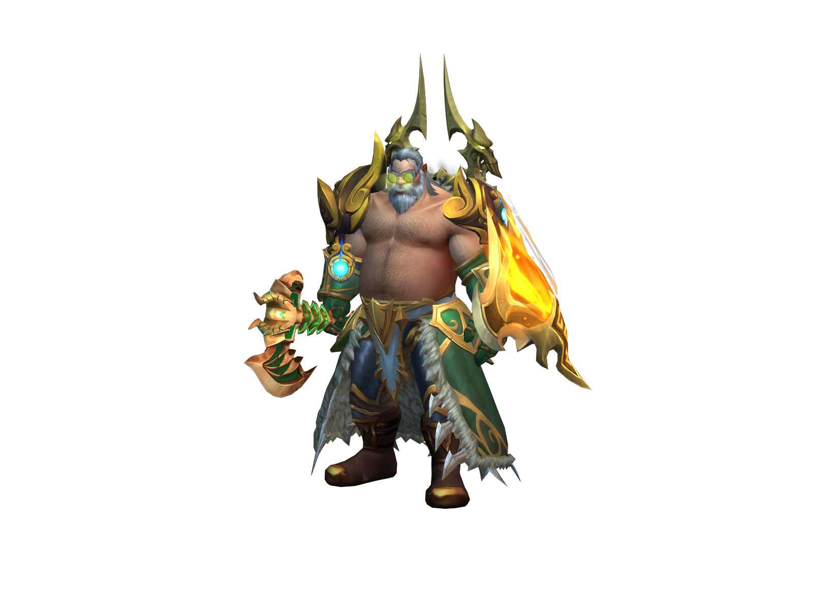 Tlaloc 3D character render