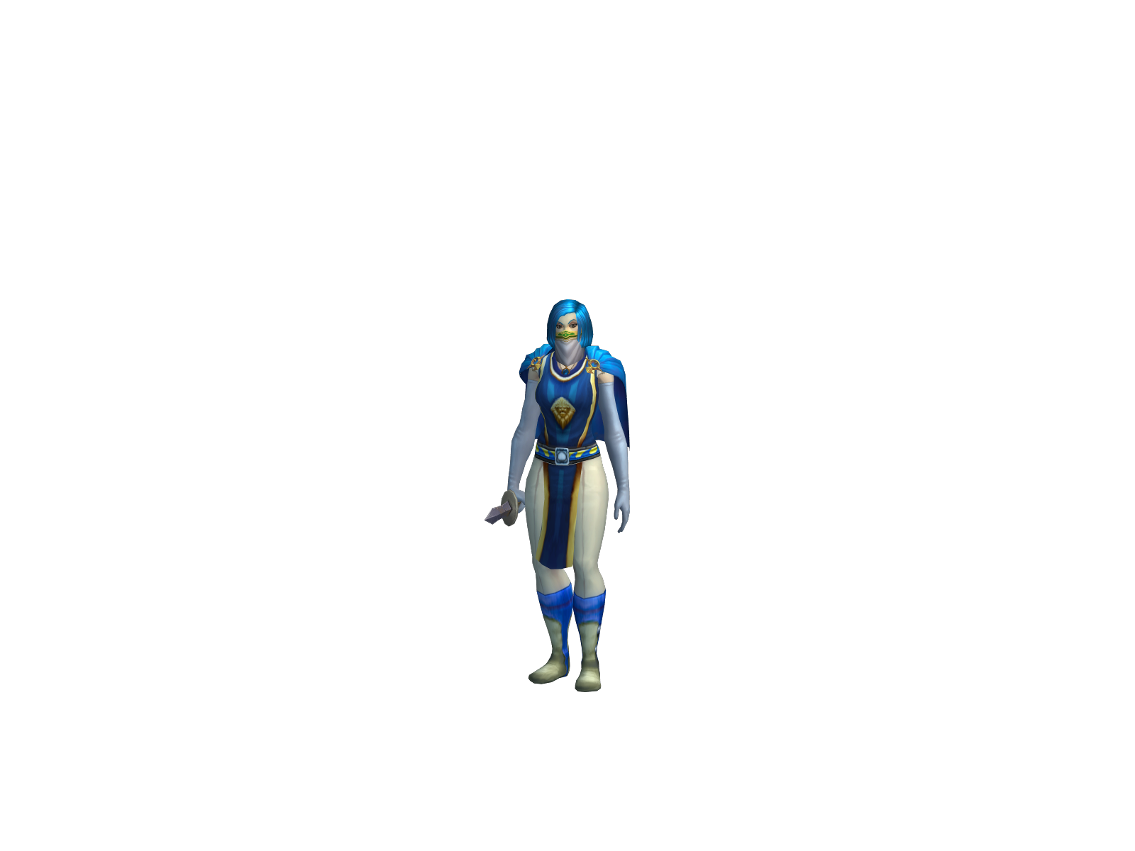 Barza 3D character render
