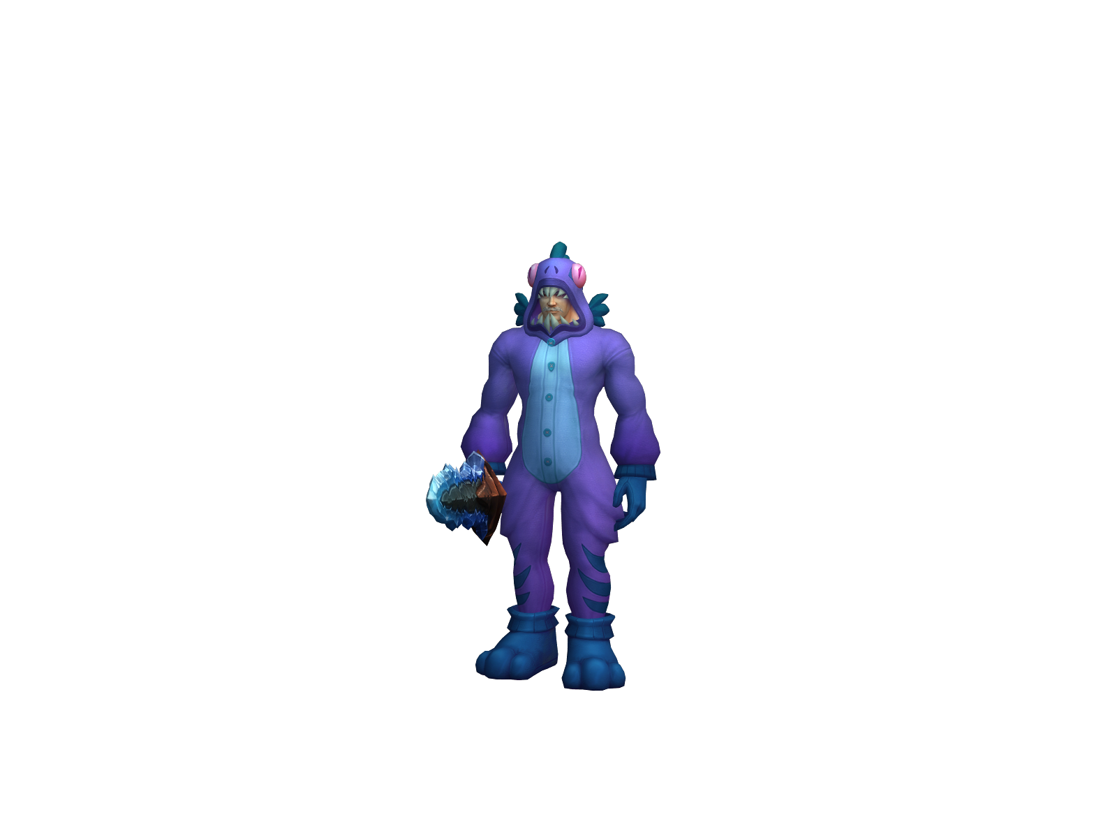Plázh 3D character render