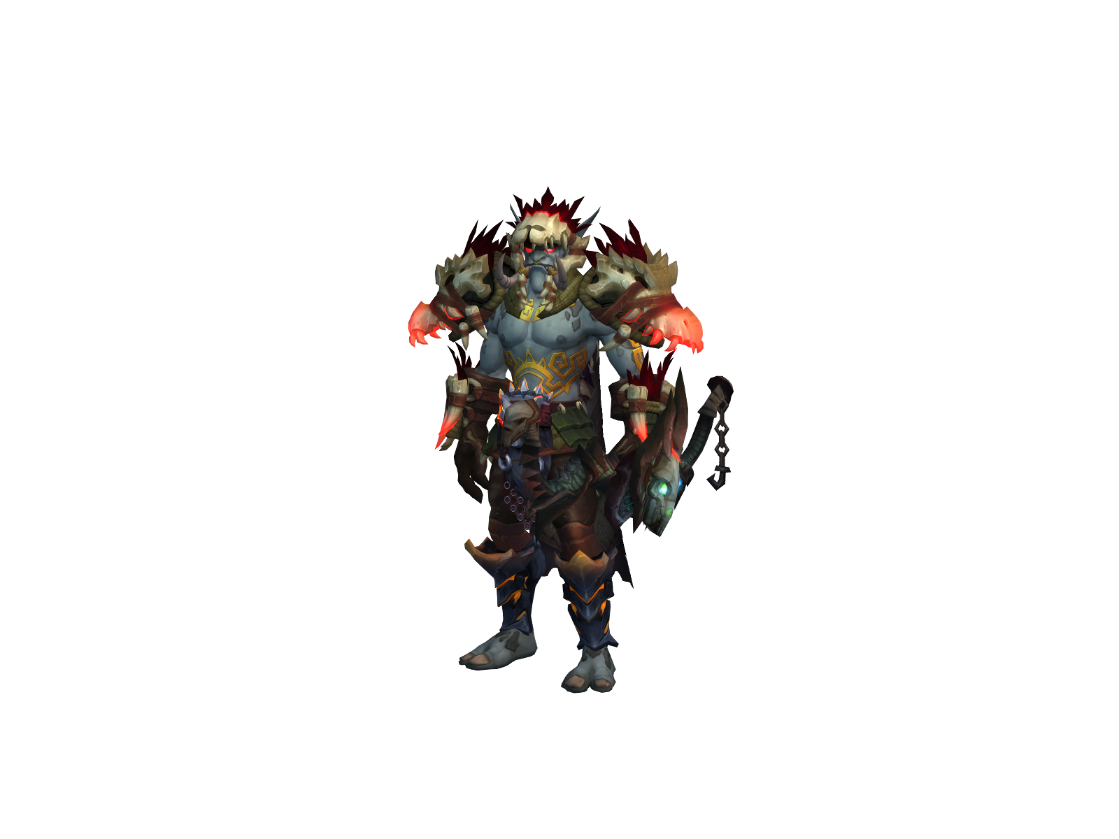 Zuulkhan 3D character render