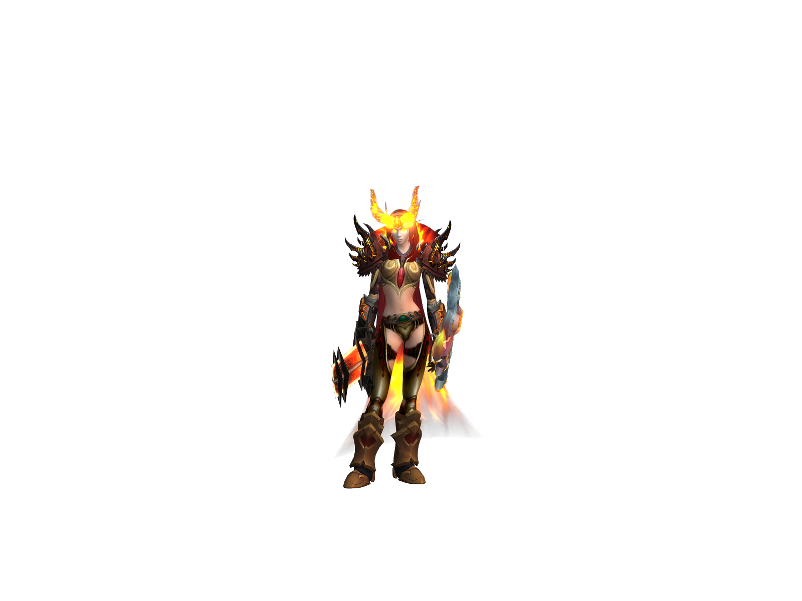 Appleleon 3D character render