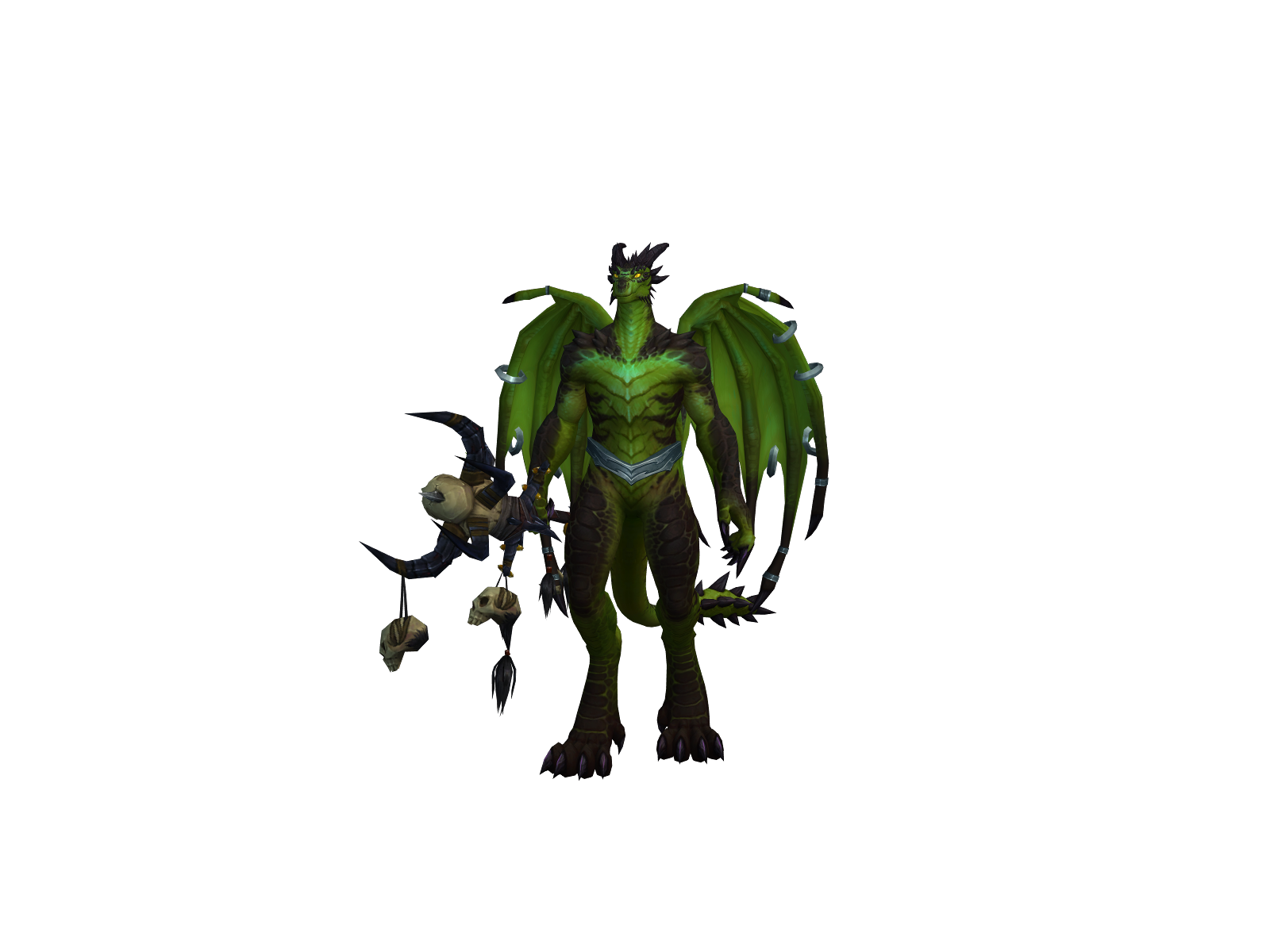 Deathlock 3D character render