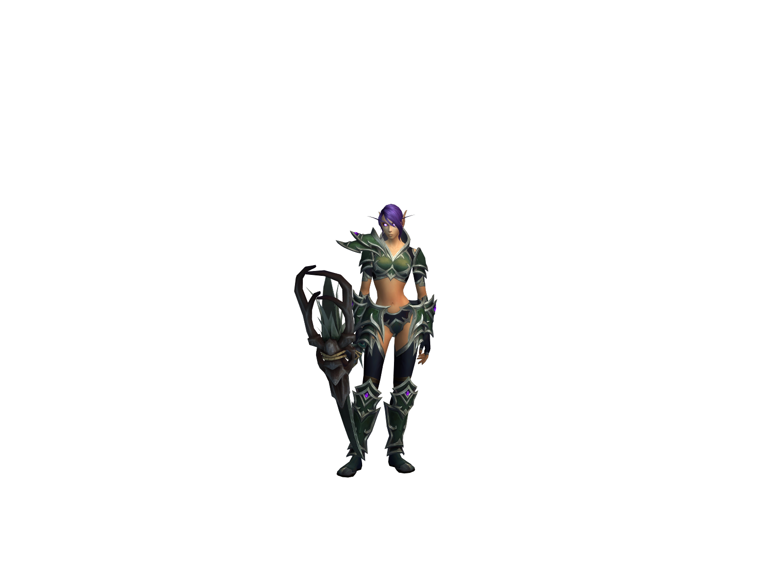 Purplez 3D character render