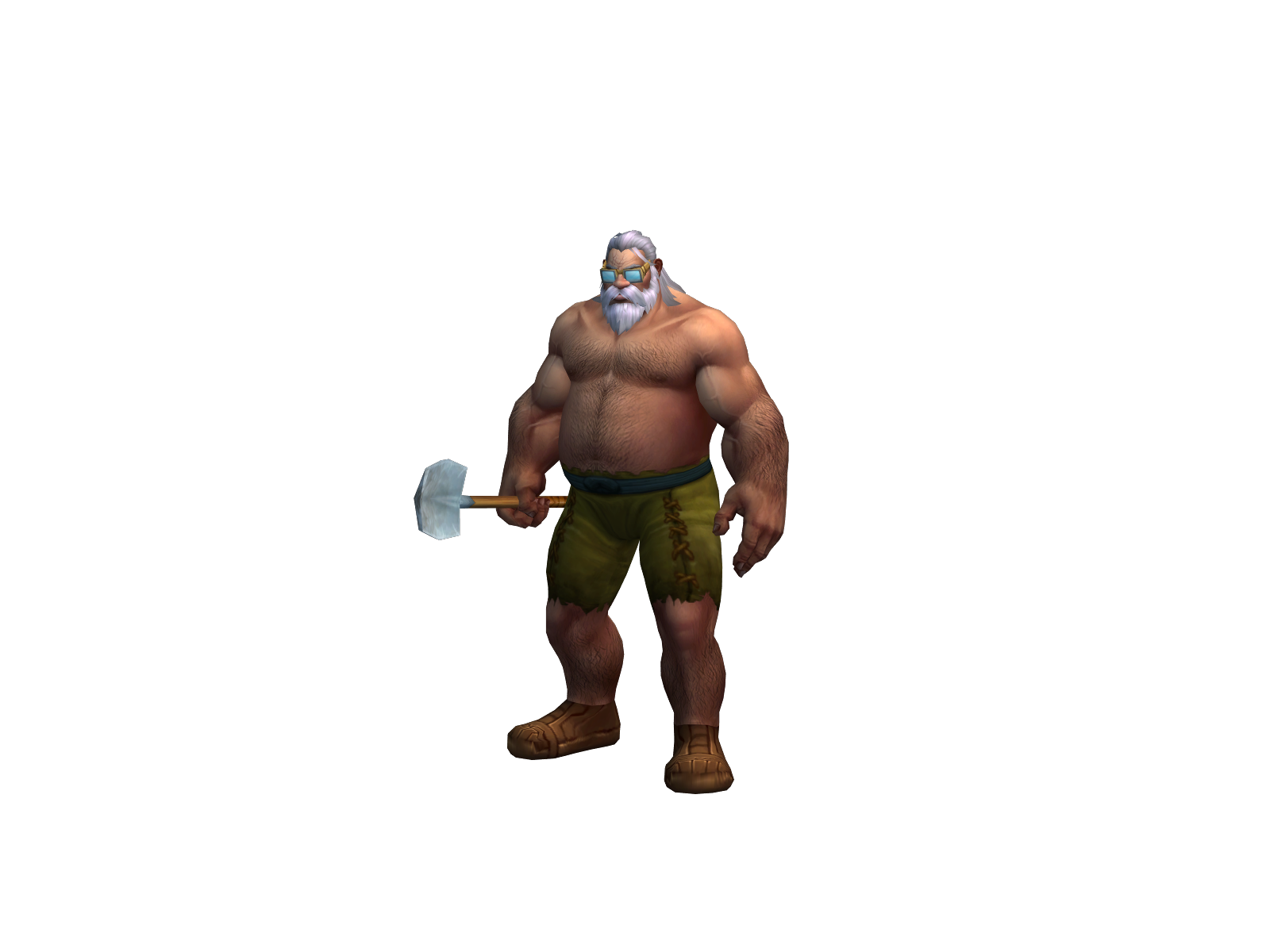 Oldmanstrong 3D character render