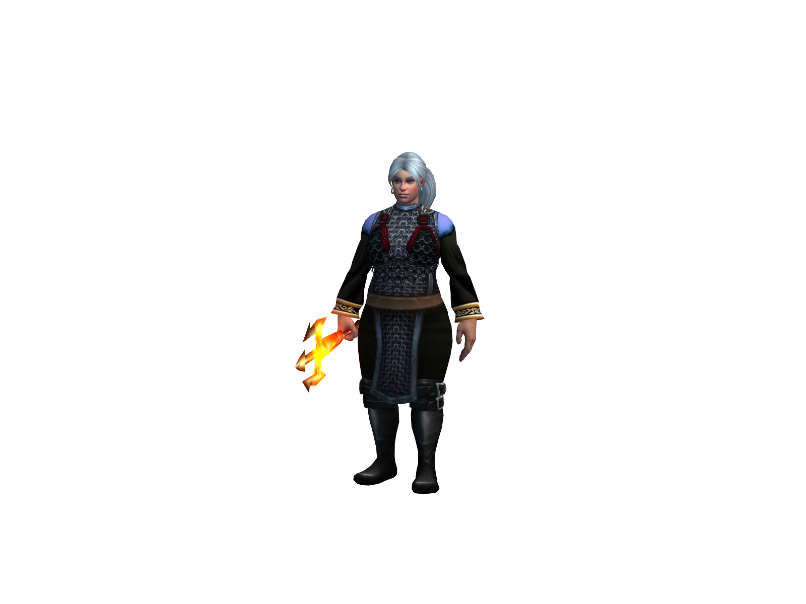 Whileweserve 3D character render