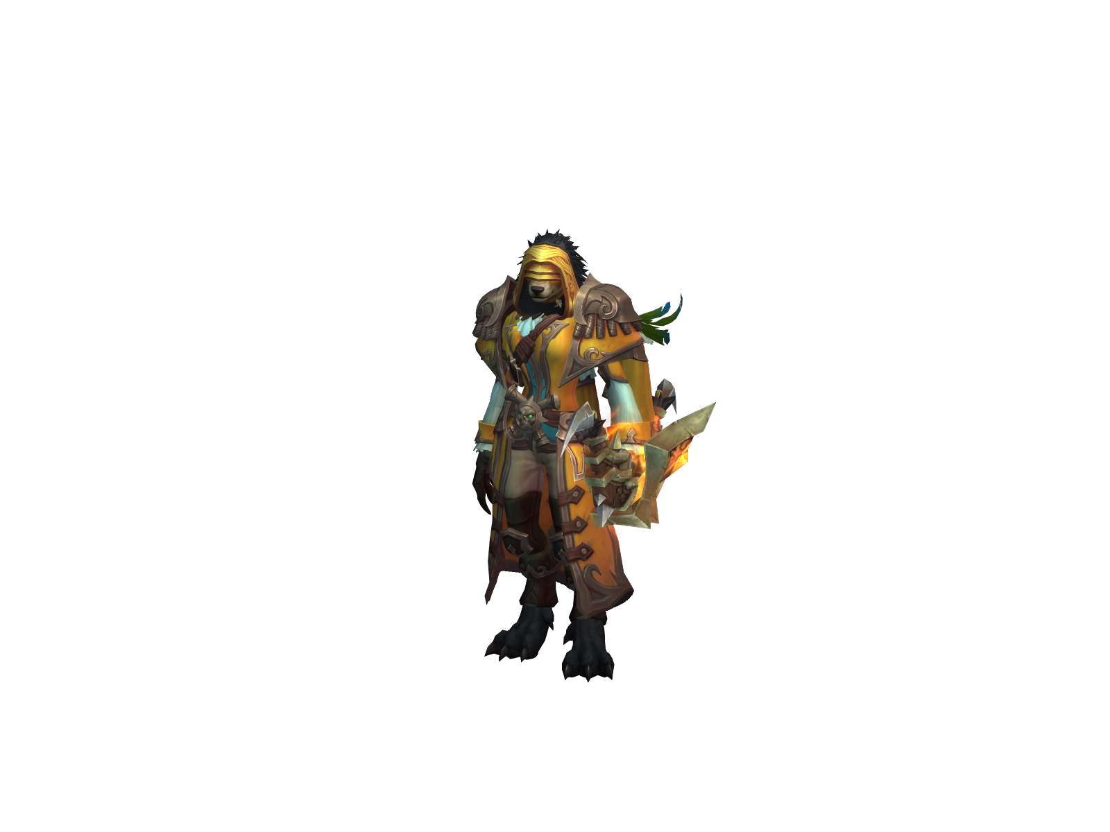 Ambêr 3D character render