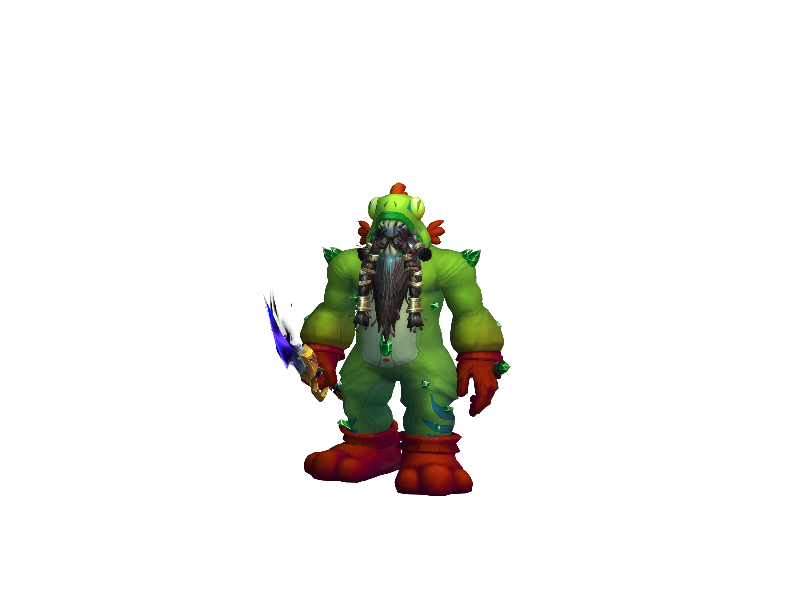 Pbird 3D character render