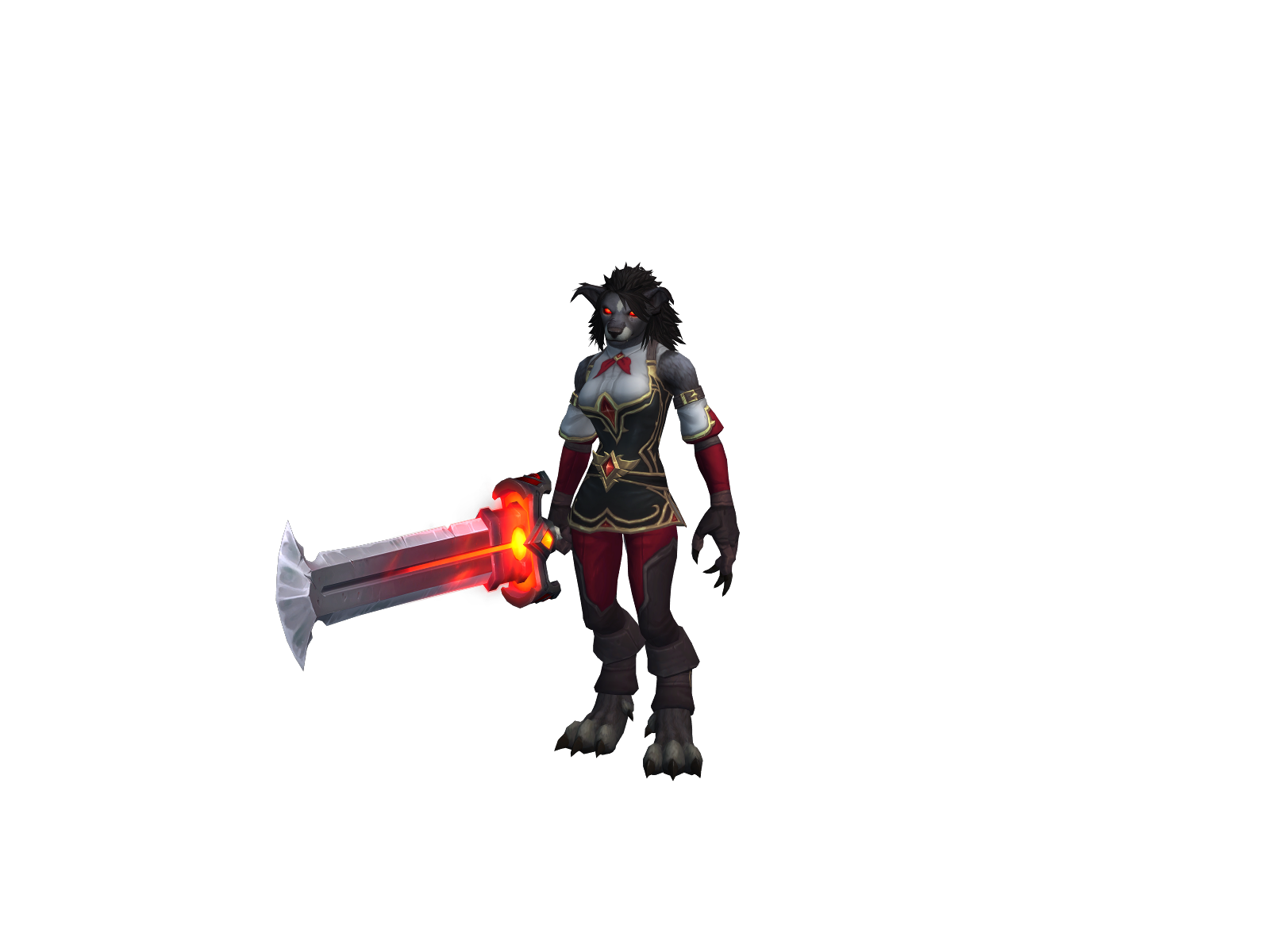 Skjaldarwulf 3D character render