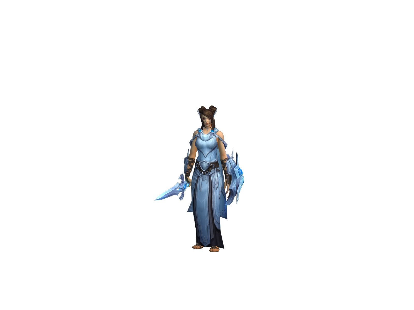 Qingwan 3D character render