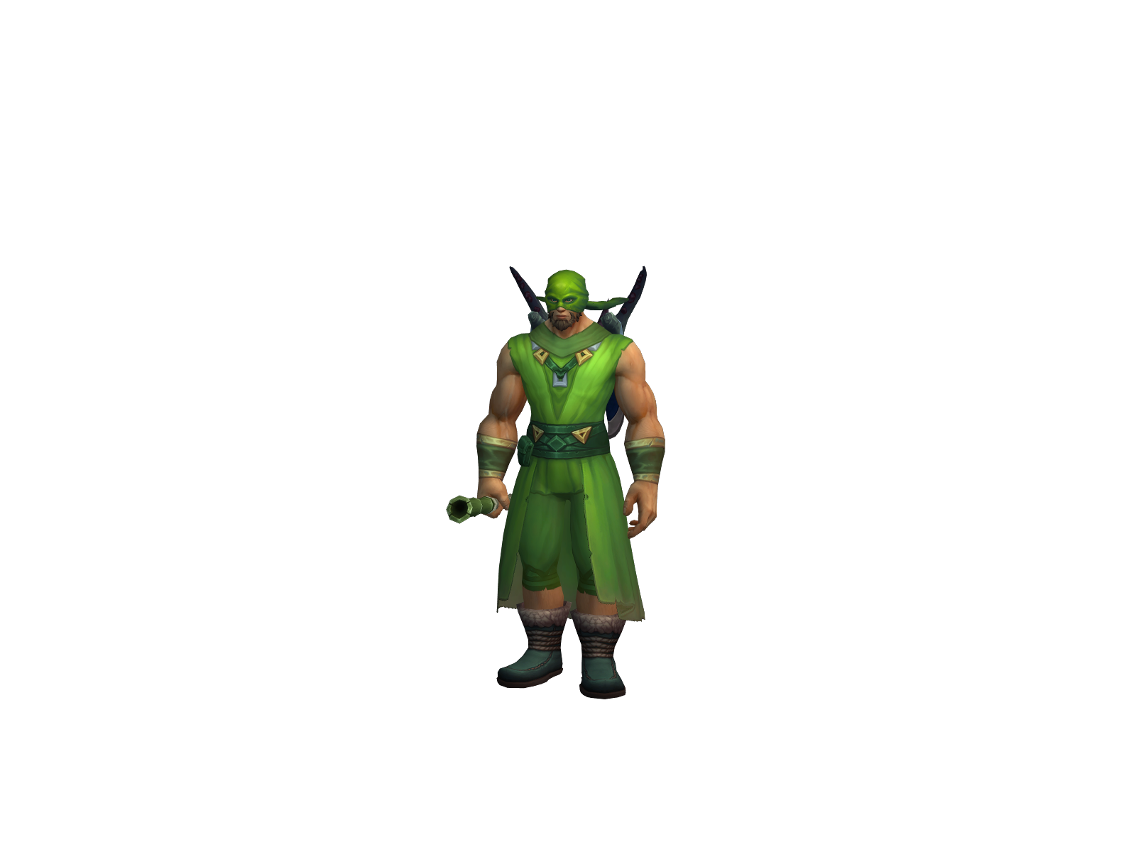 Saski 3D character render