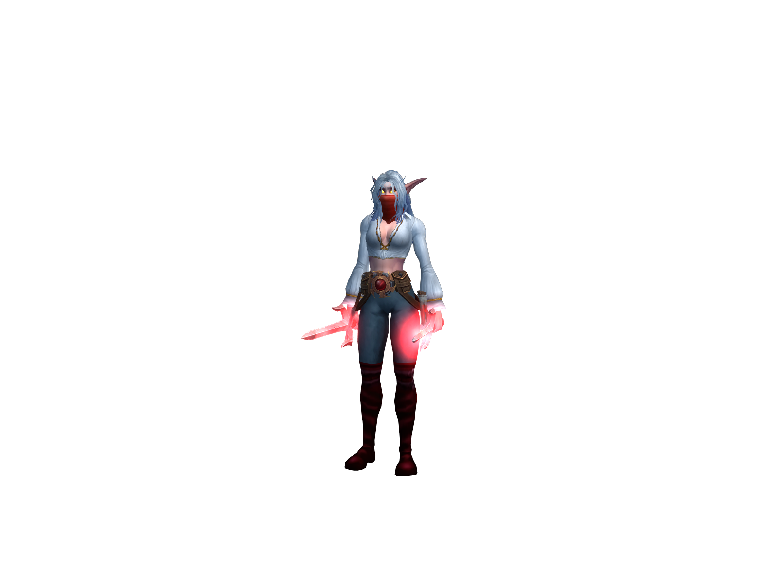 Bleuets 3D character render