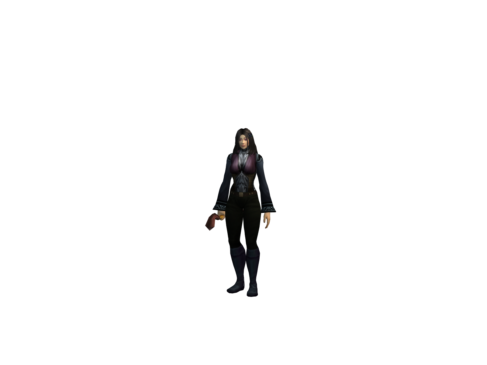 Roseri 3D character render