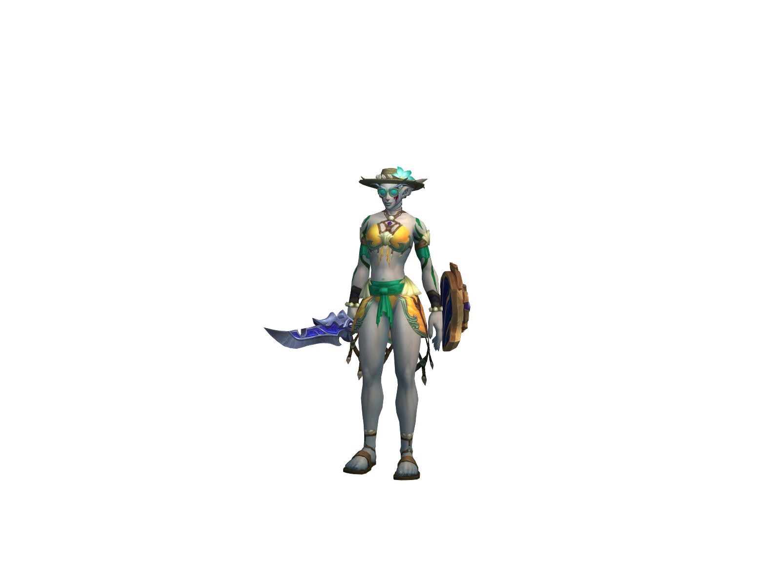 Adrienne 3D character render