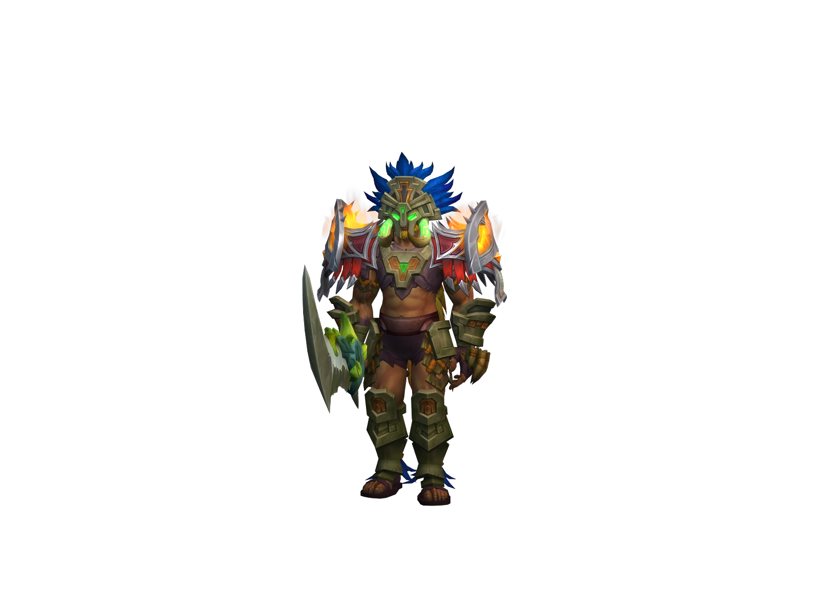 Goldentower 3D character render