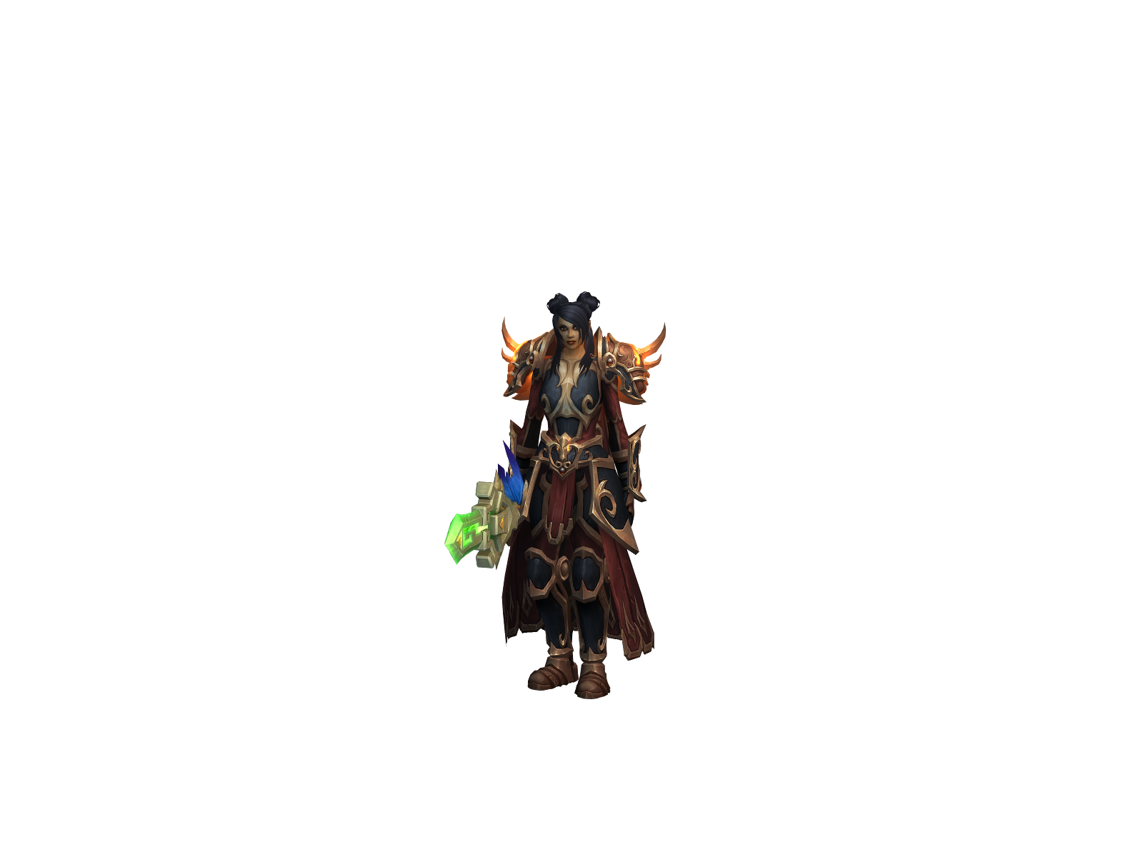 Maliçë 3D character render