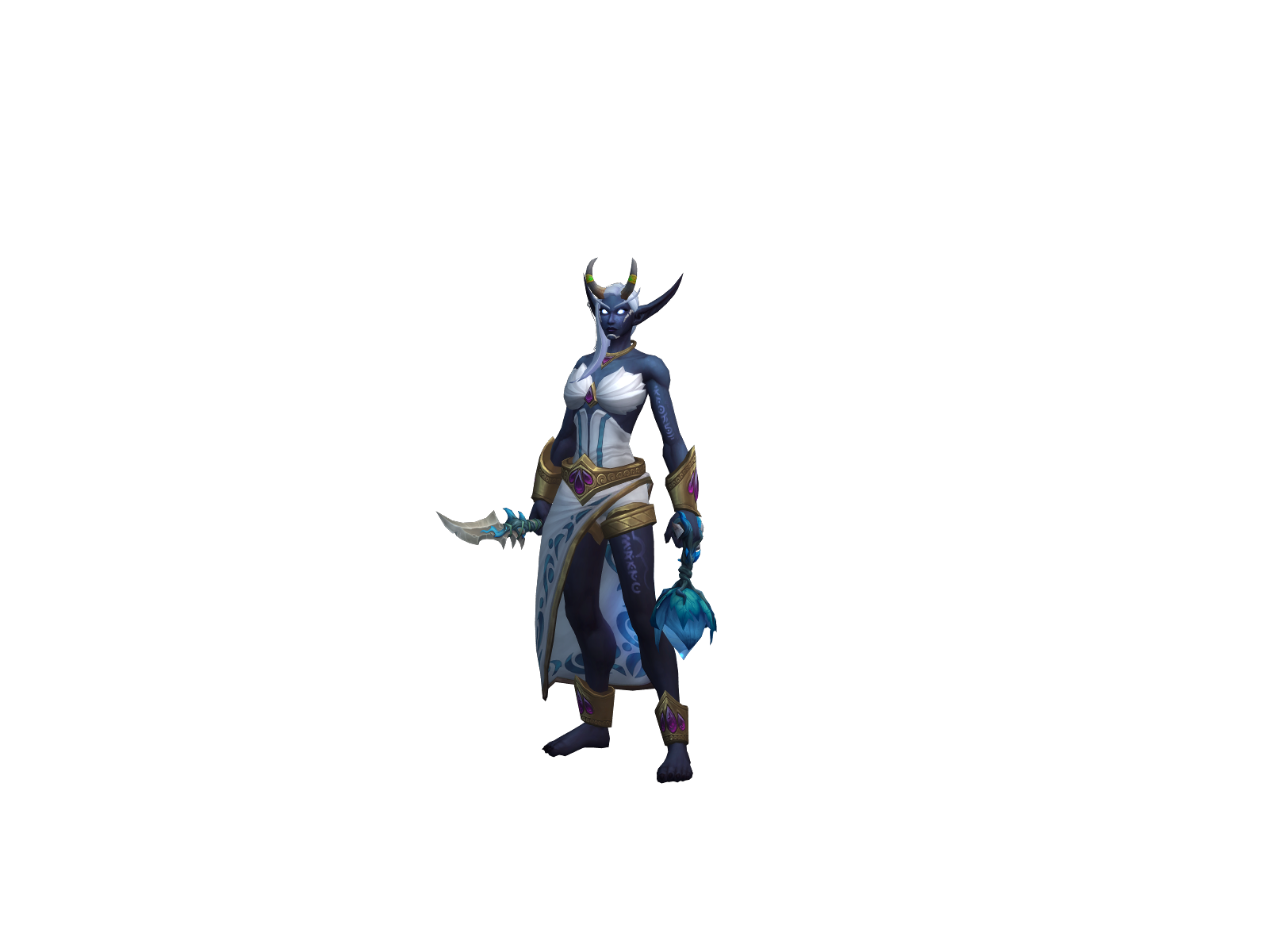 Azsora 3D character render