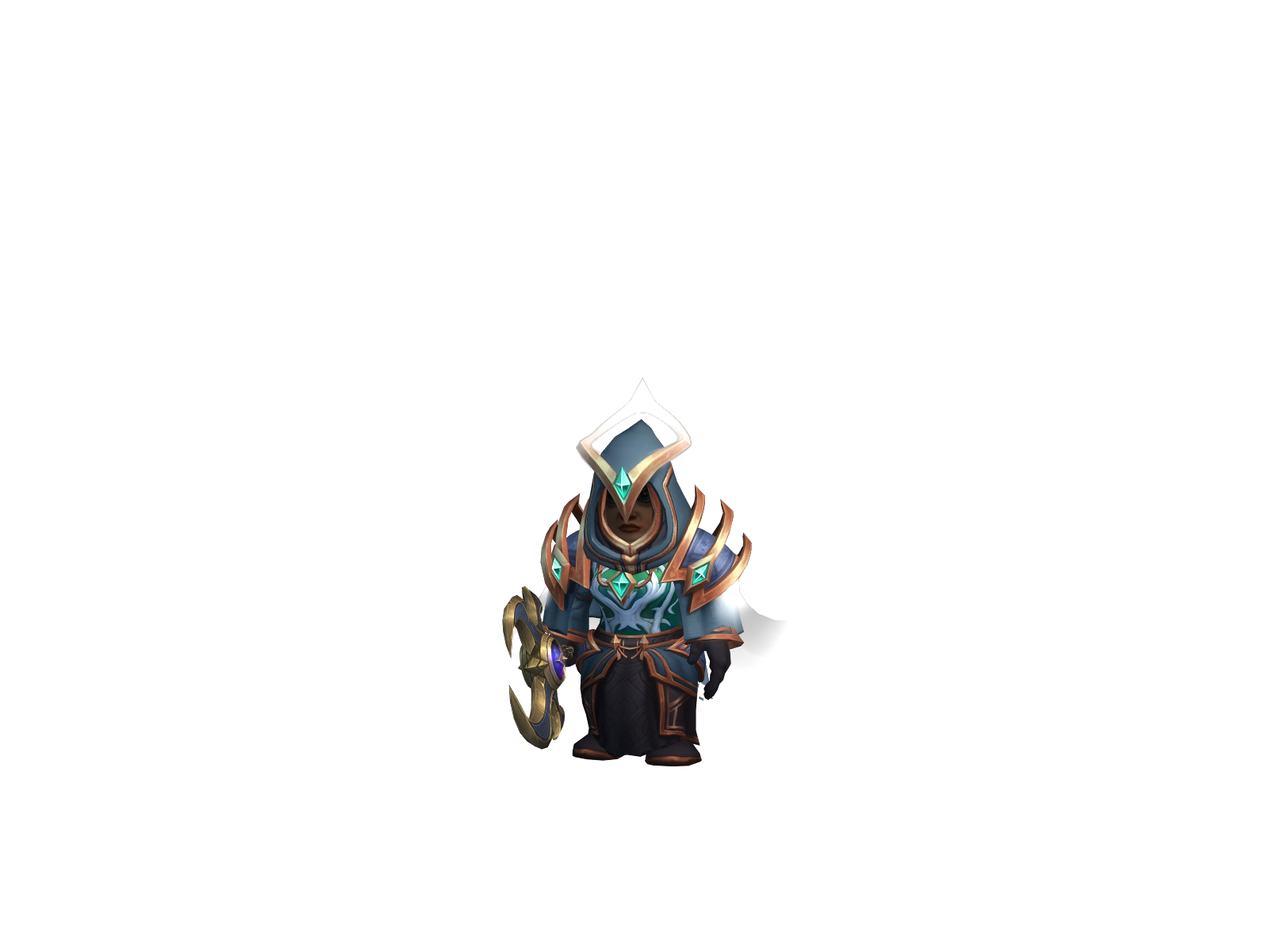 Priestshield 3D character render