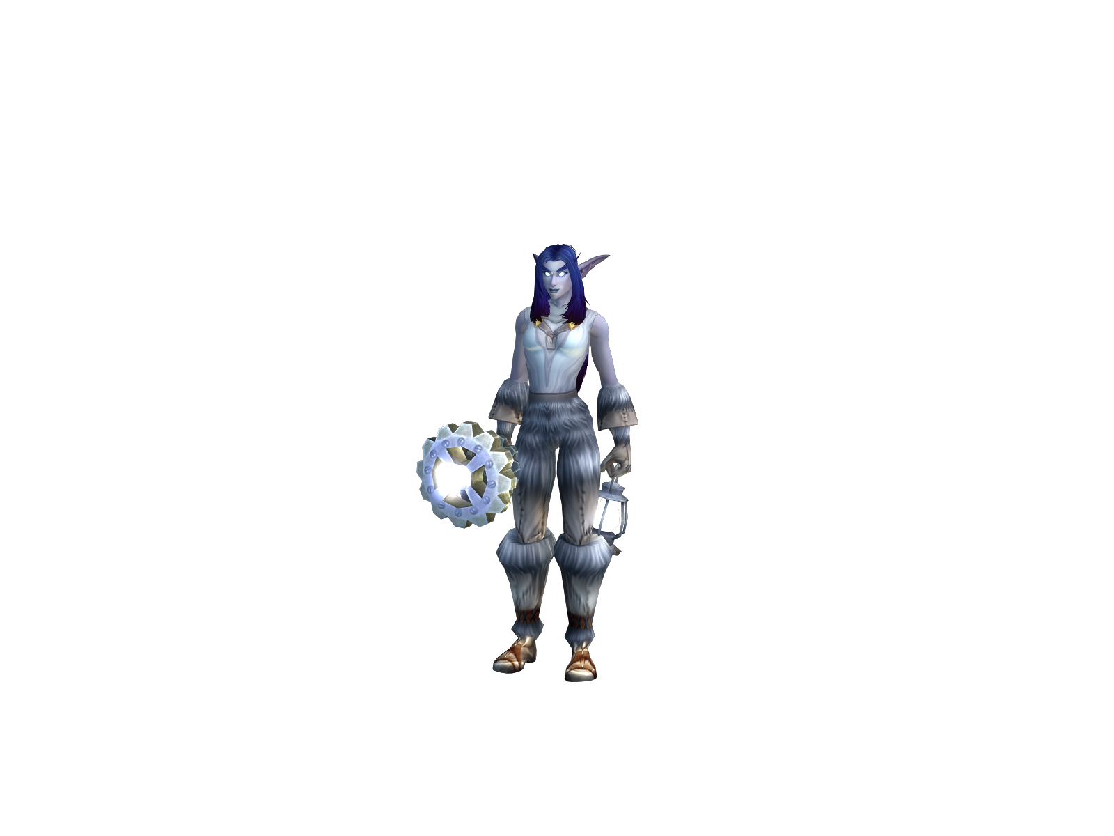 Shabelywhite 3D character render