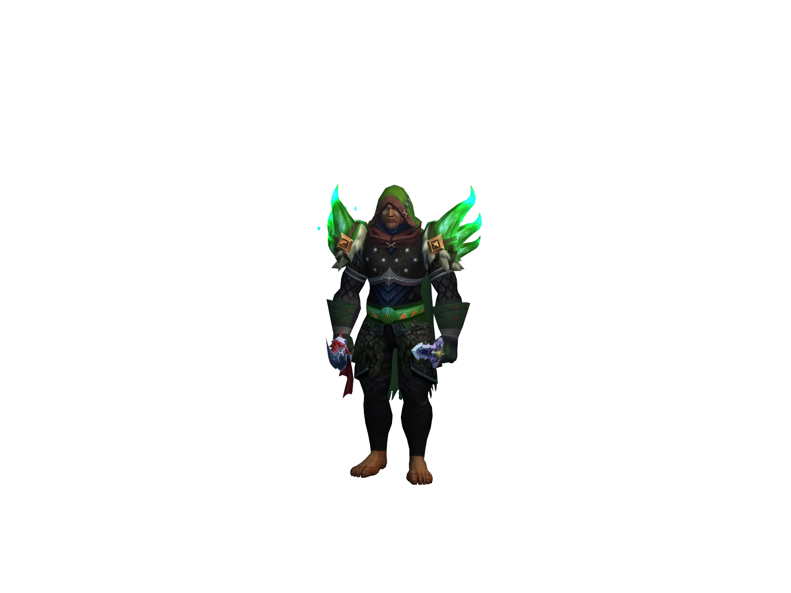 Goldenbow 3D character render