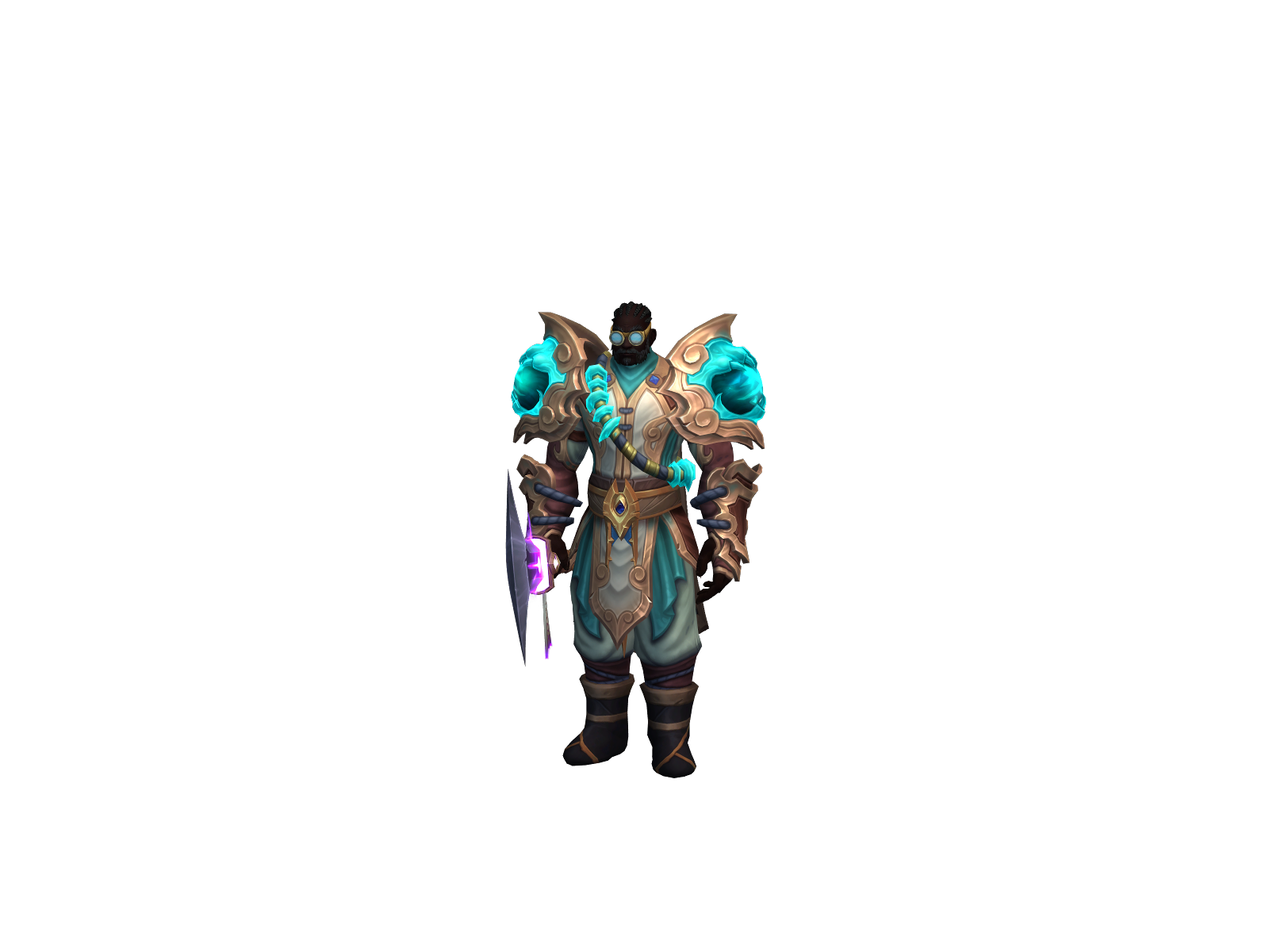 Blackmunk 3D character render