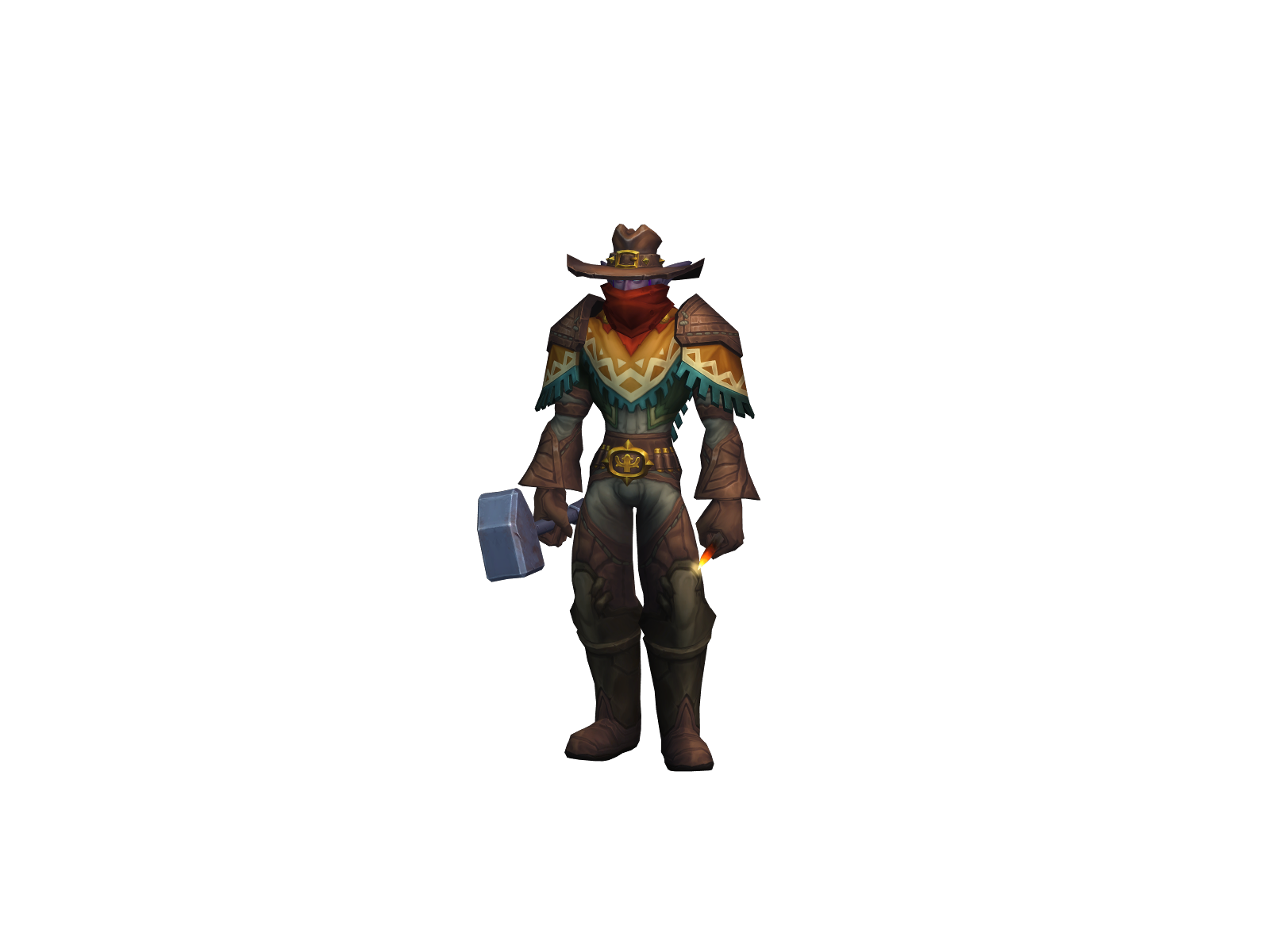 Ledrood 3D character render