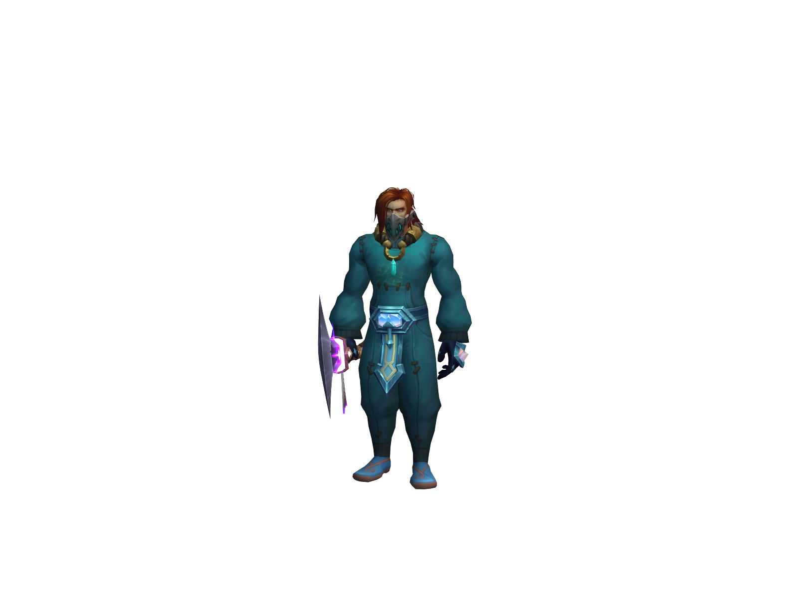 Hellablink 3D character render