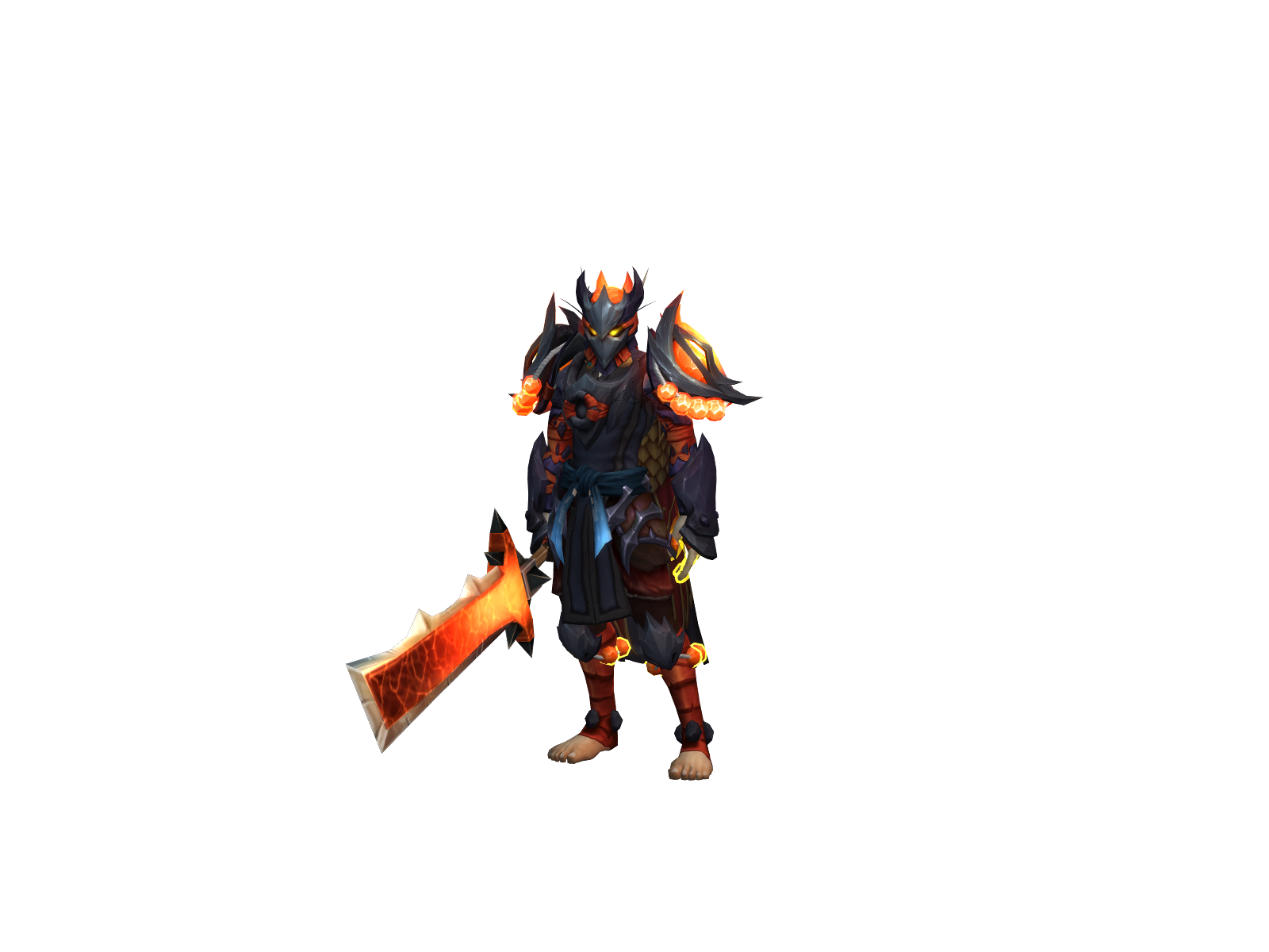 Truenos 3D character render