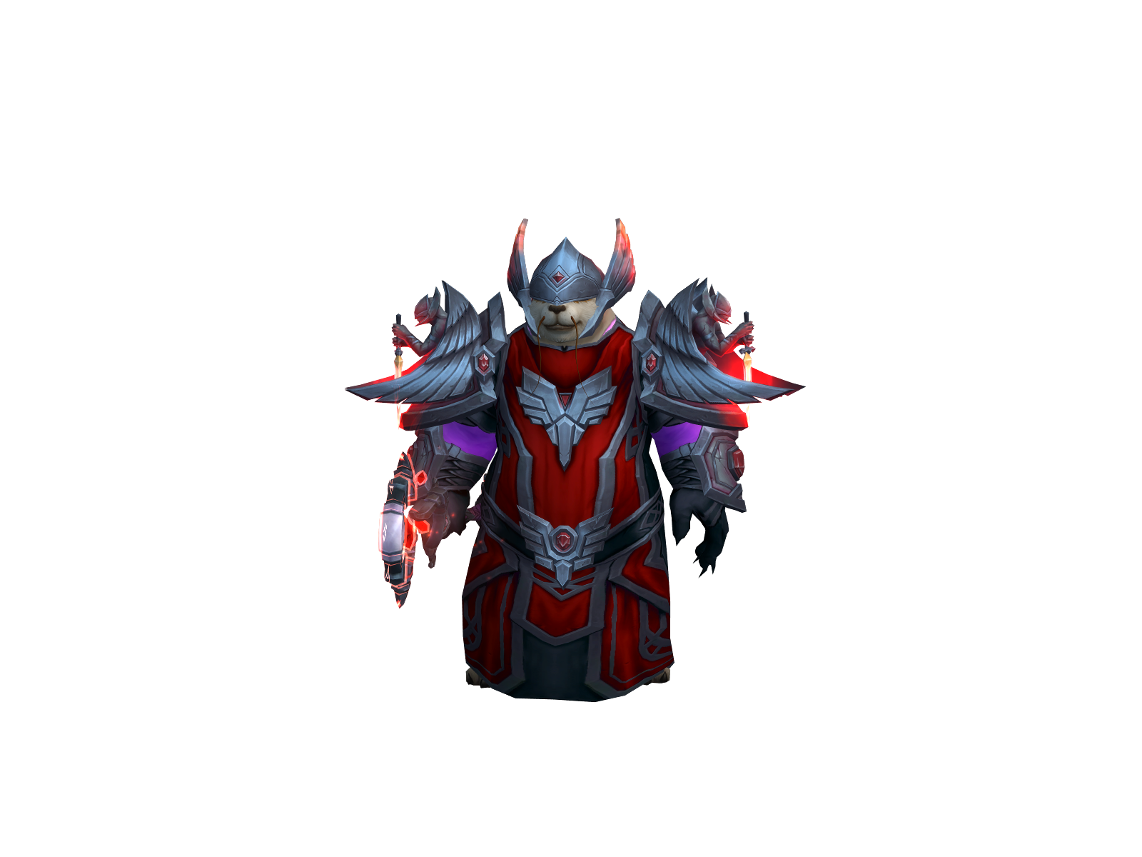 Shinyred 3D character render