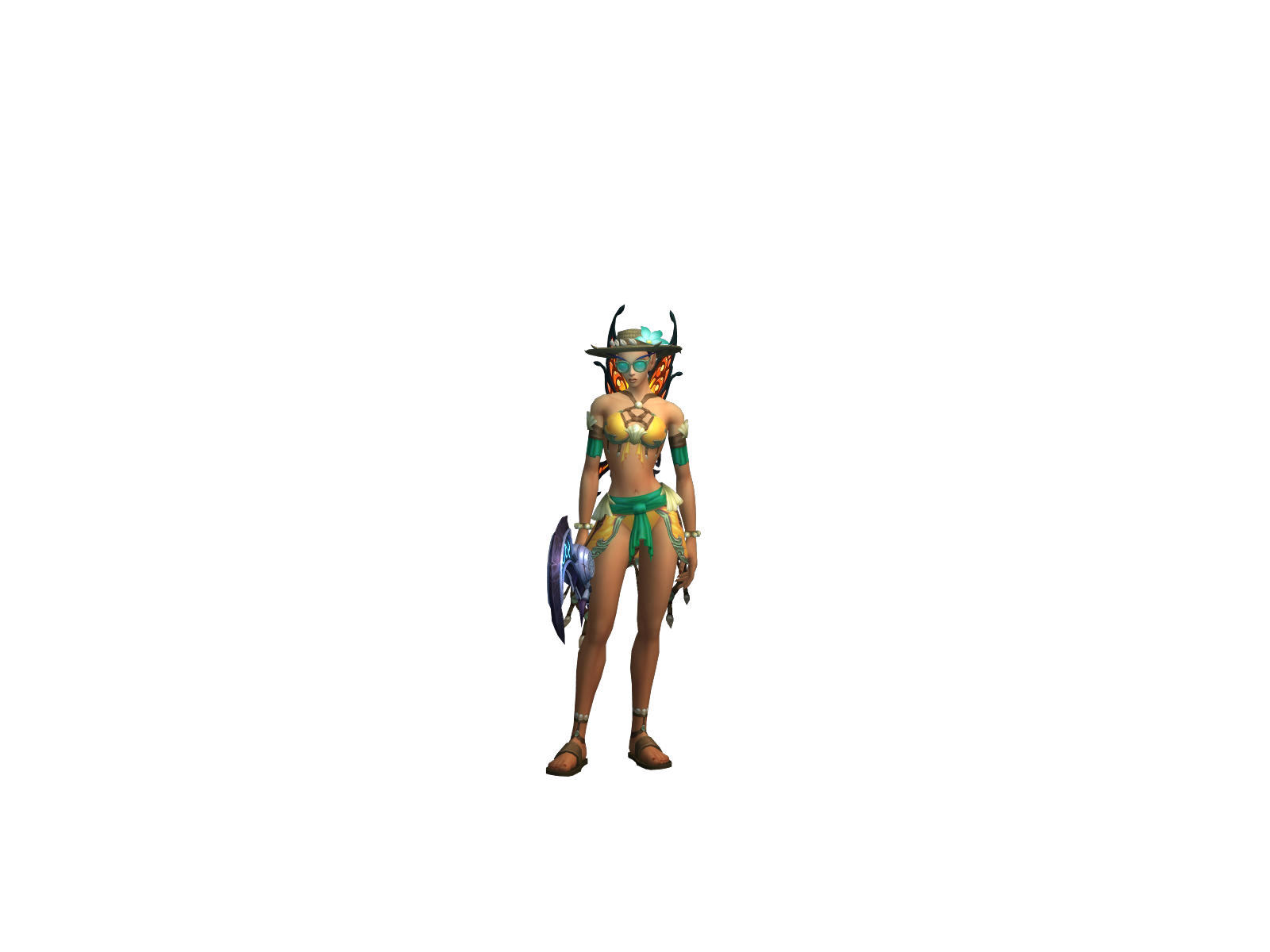 Dänaya 3D character render