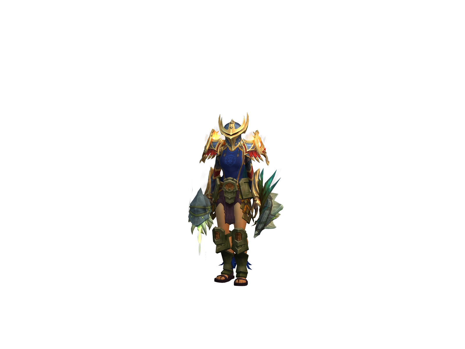 Gaburiiru 3D character render