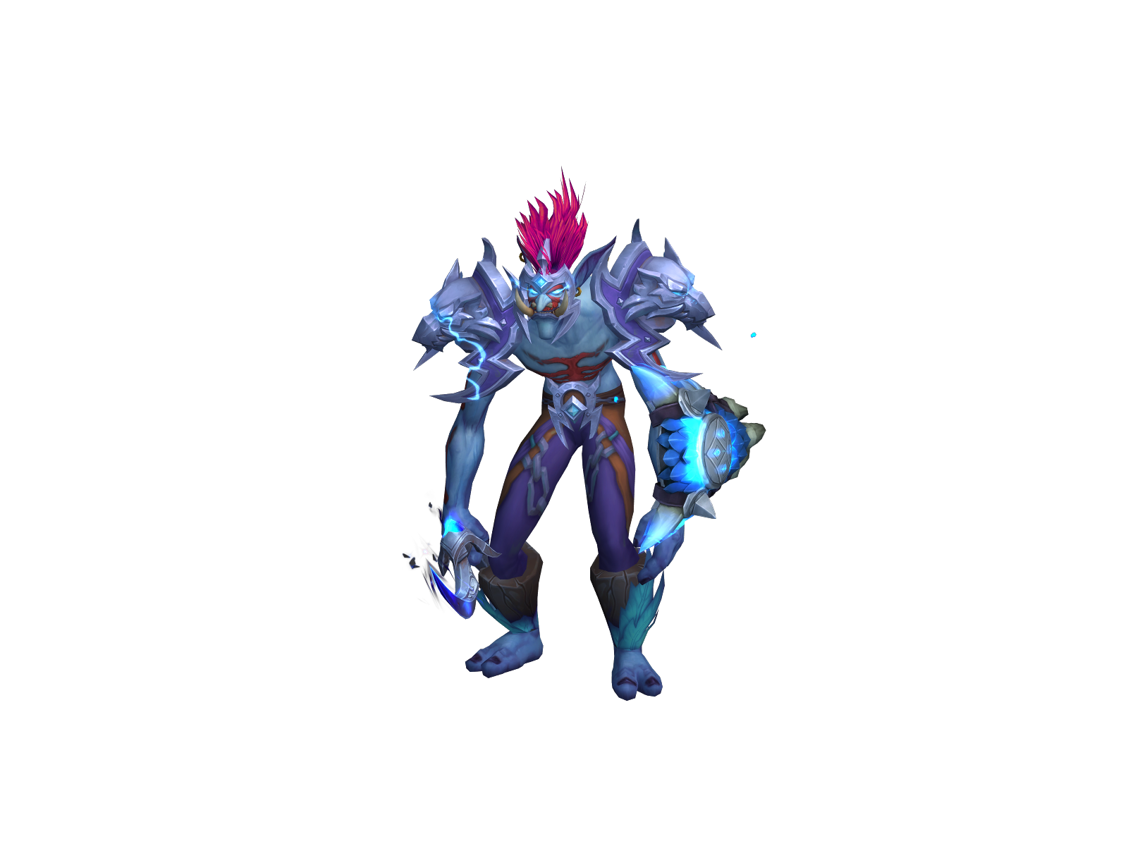 Reptarmon 3D character render
