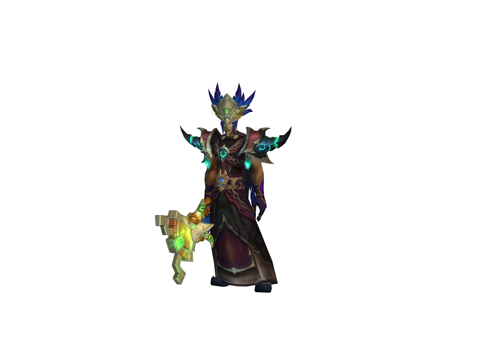 Chaosbolzen 3D character render