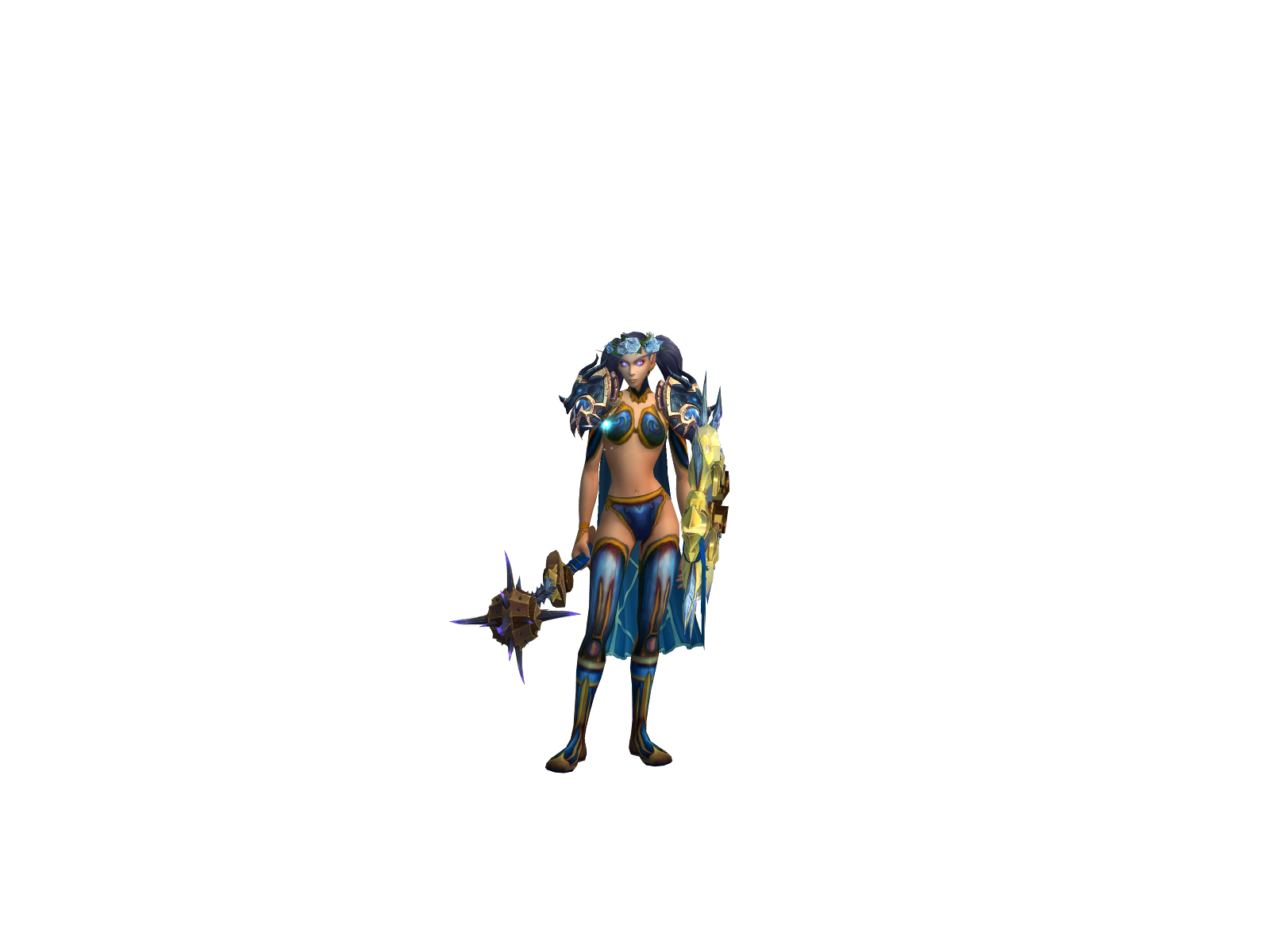 Bubblyzeta 3D character render