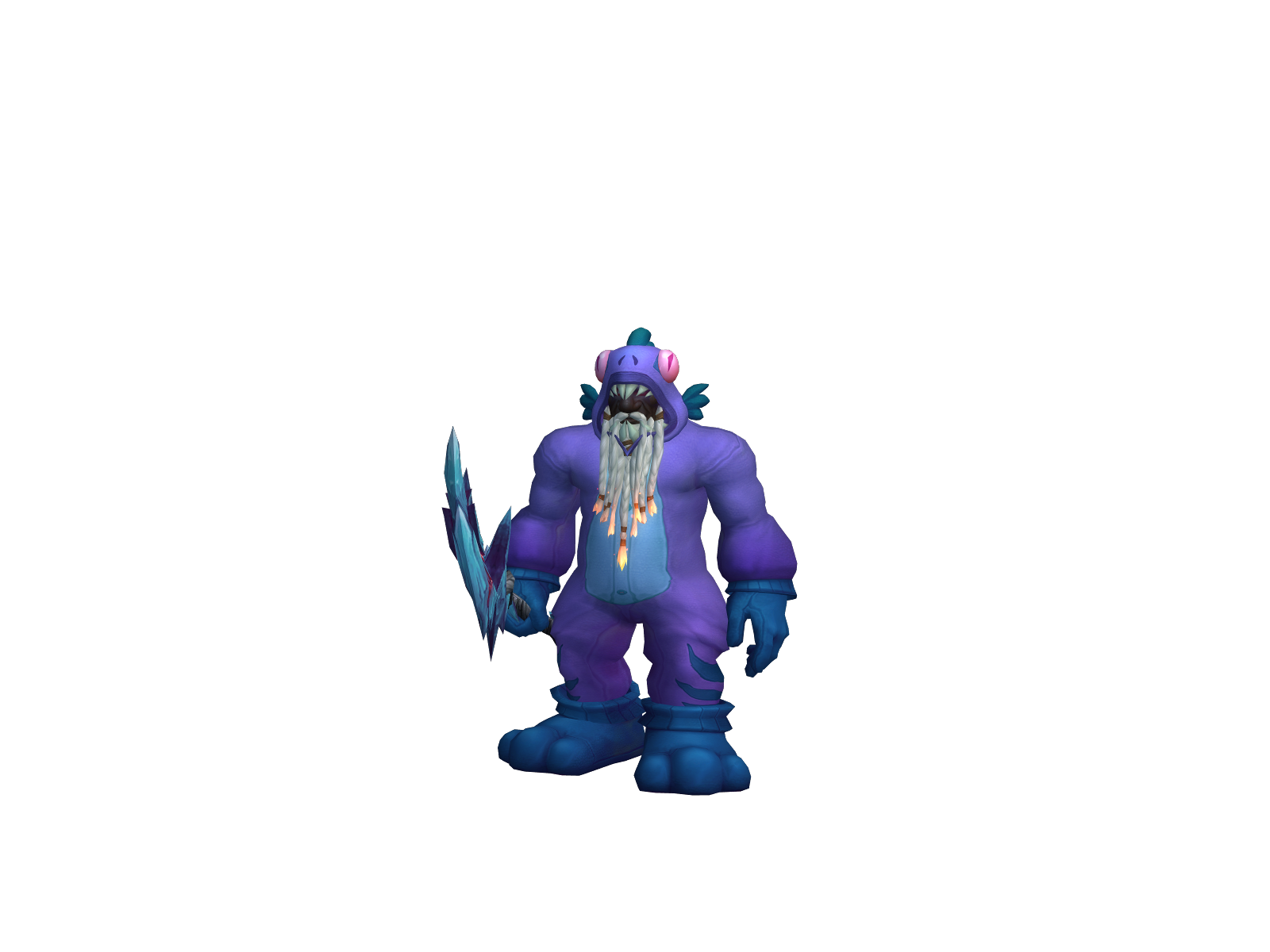 Wrongholefoo 3D character render