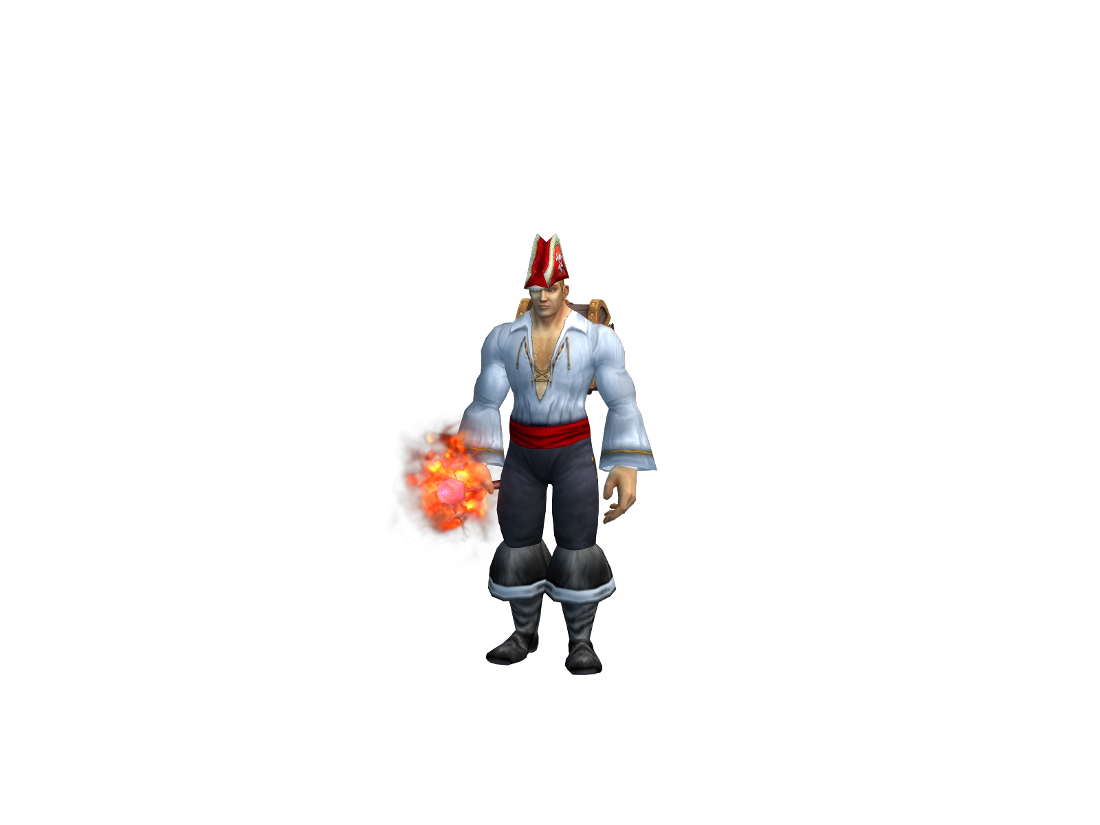 Plaguecloth 3D character render