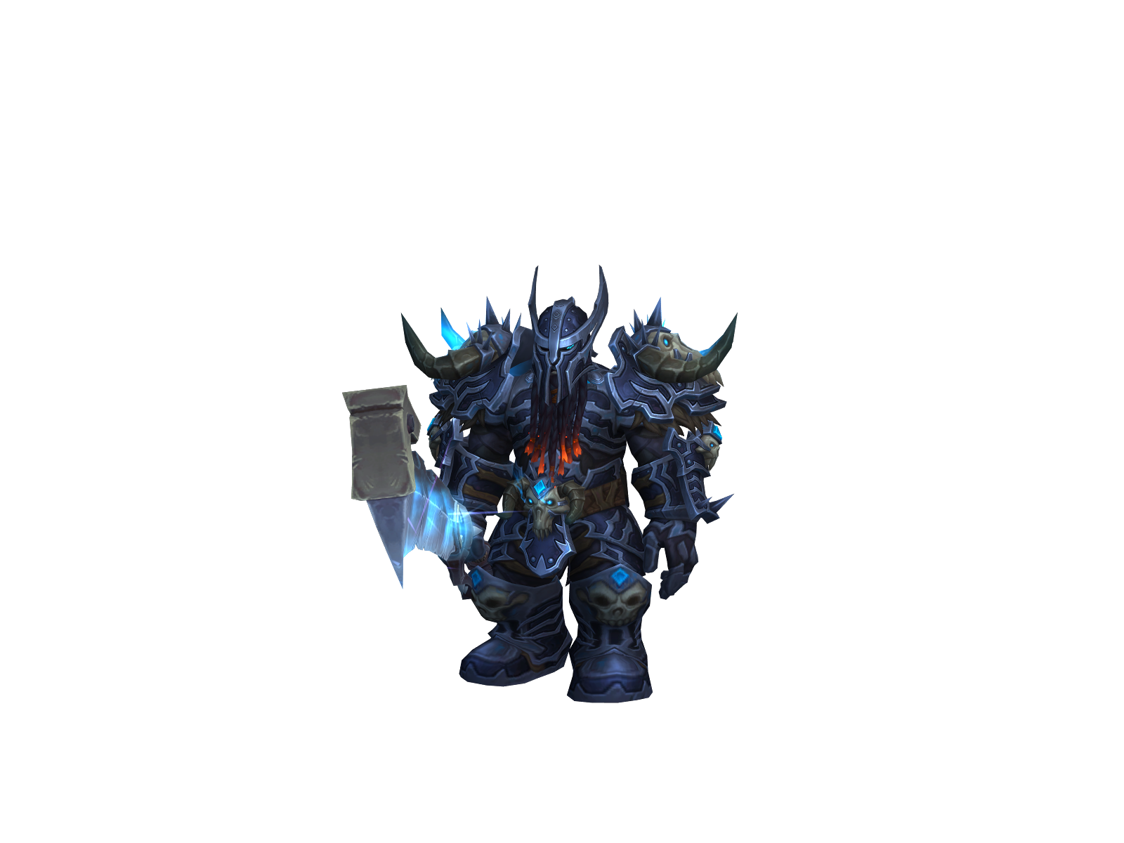 Hellñaw 3D character render