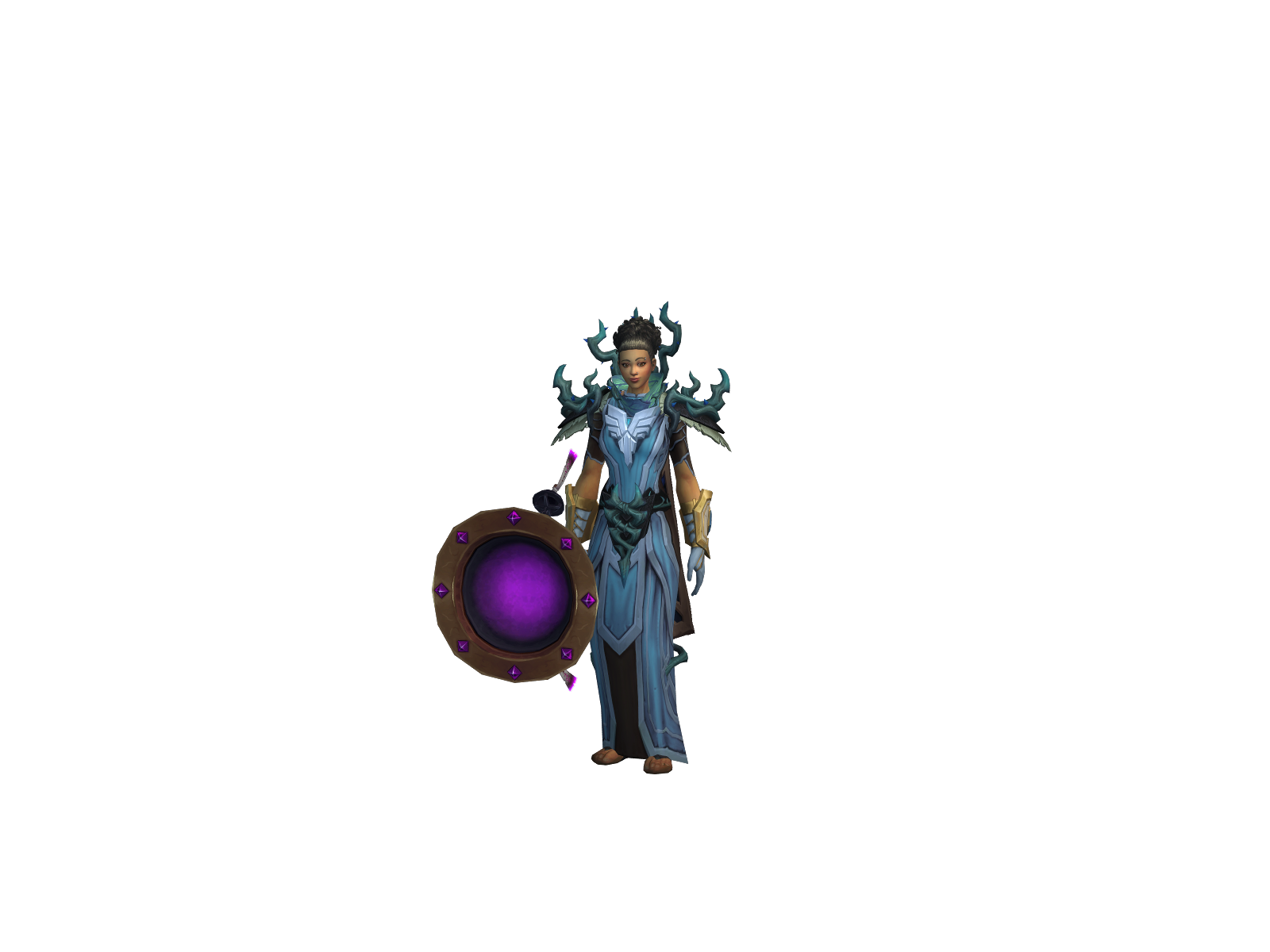 Heretodie 3D character render